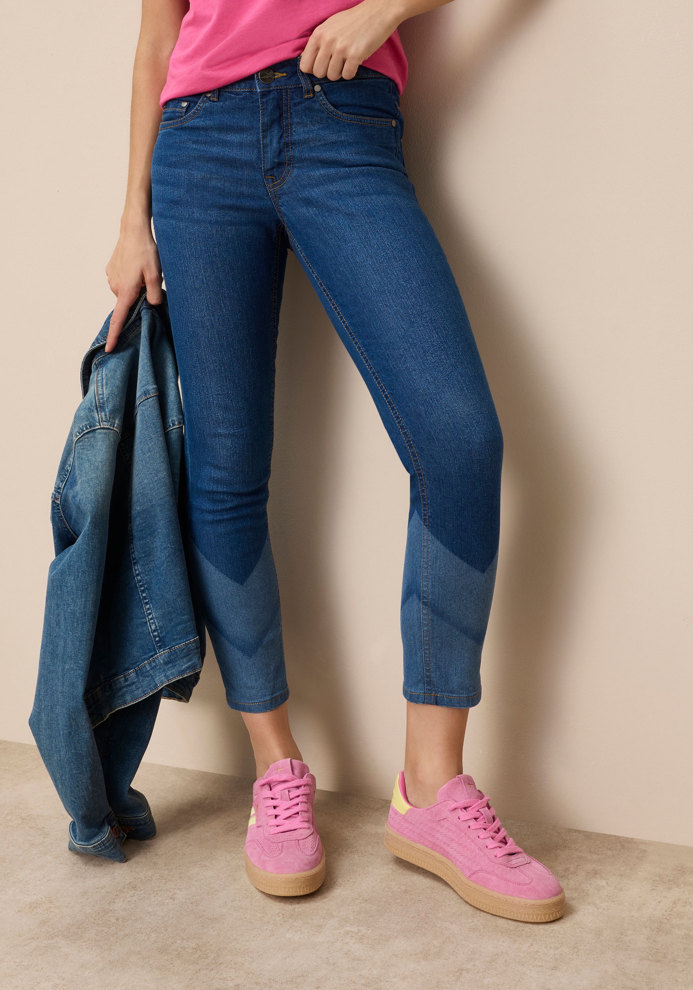 Image of Arizona 7/8-Jeans schmale Beinform, 7/8-Länge, Slim Fit, aus elastischem Denim