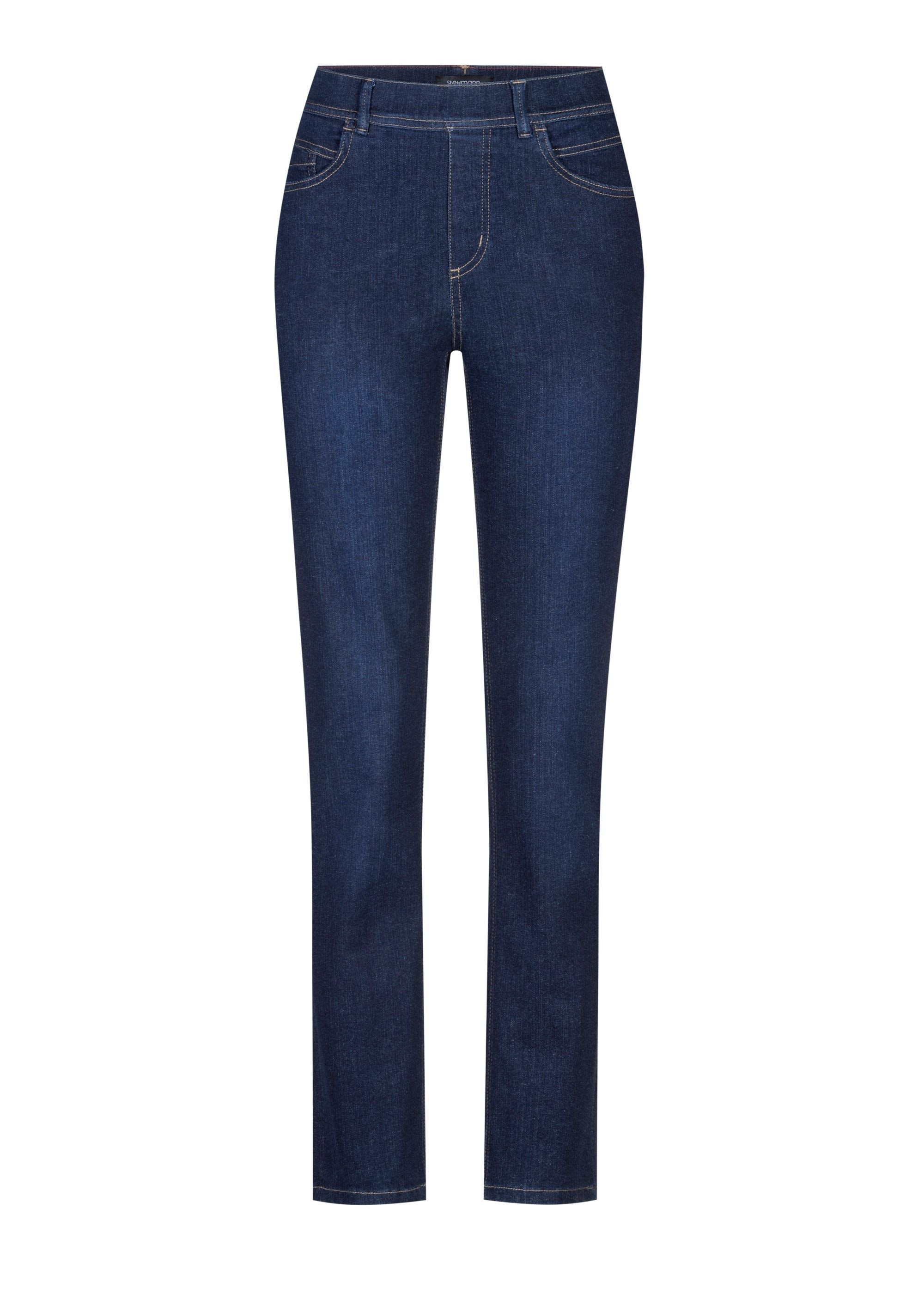 Stehmann Jeggings en jeans »Melli-W« Straight Jeasn im 5-Pocket-Style mit Gummizug und Stretch