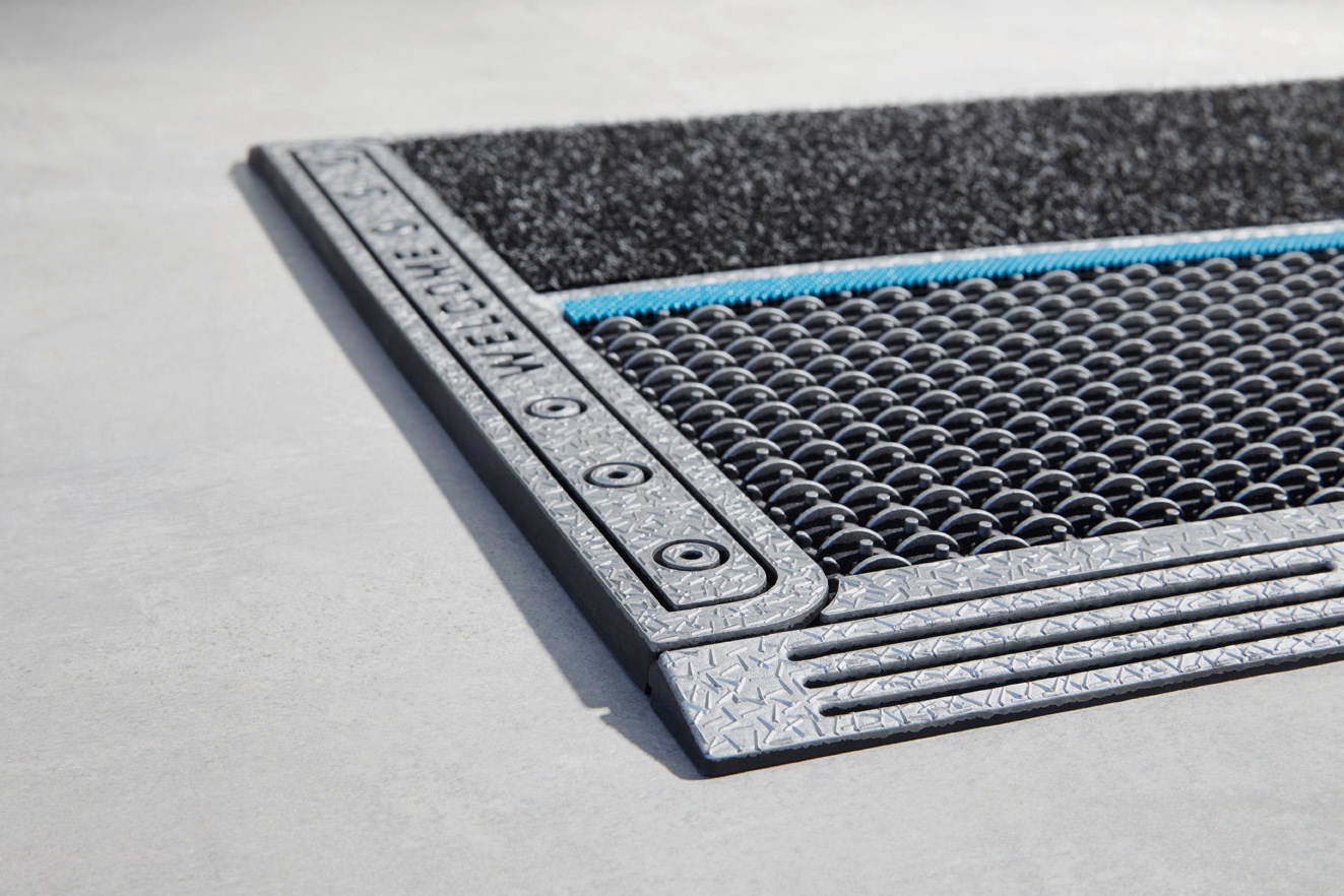 Home2Fashion Fussmatte »Clean Colorado RE«, rechteckig, 12 mm Höhe, Schmutzfangmatte, mit Spruch, robust, In- und Outdoor geeignet