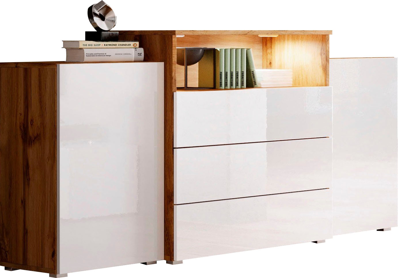 Image of Home affaire Sideboard "URBAN III" Moderne Kommode mit 3 Schubladen und 4 Fächern, Breite 150 cm