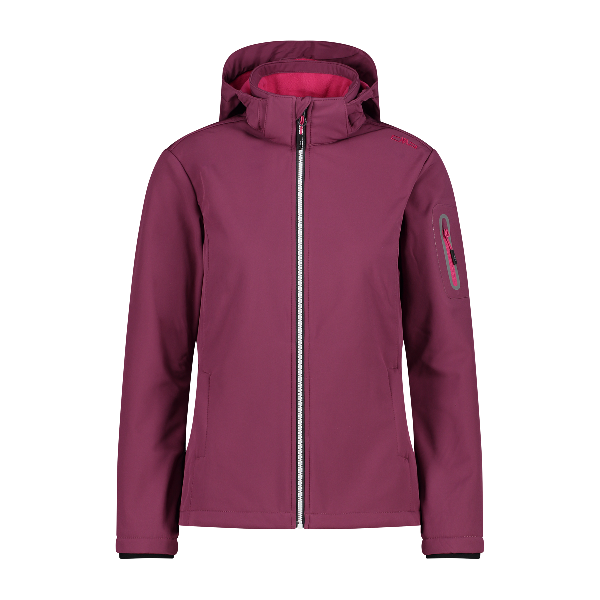 CMP Softshelljacke »WOMAN JACKET ZIP HOOD«, (1 St.), Wärmend & wind- & wasserabweisend