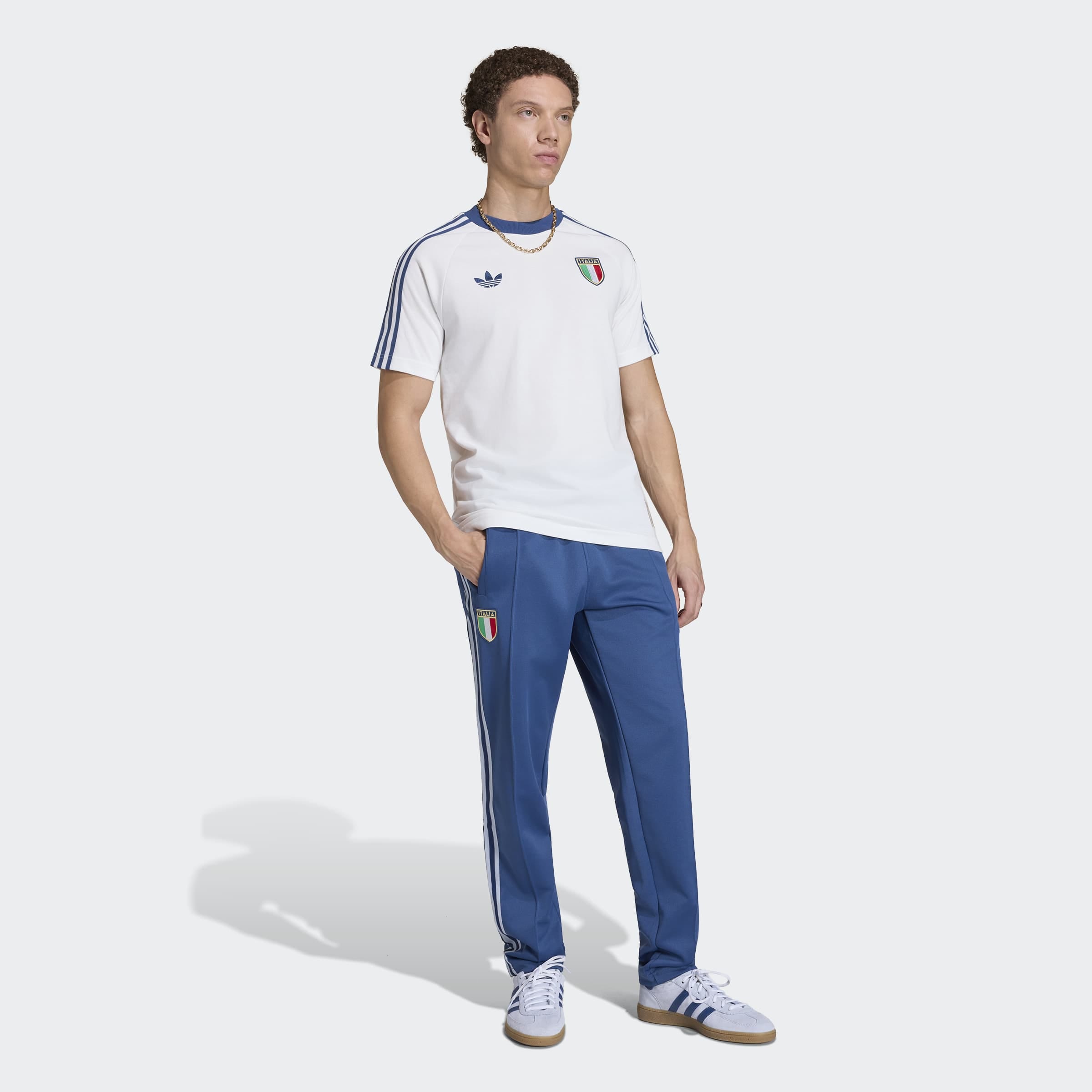 adidas Performance T-shirt »FIGC OG TEE« style sportif, sans fermeture, en coton