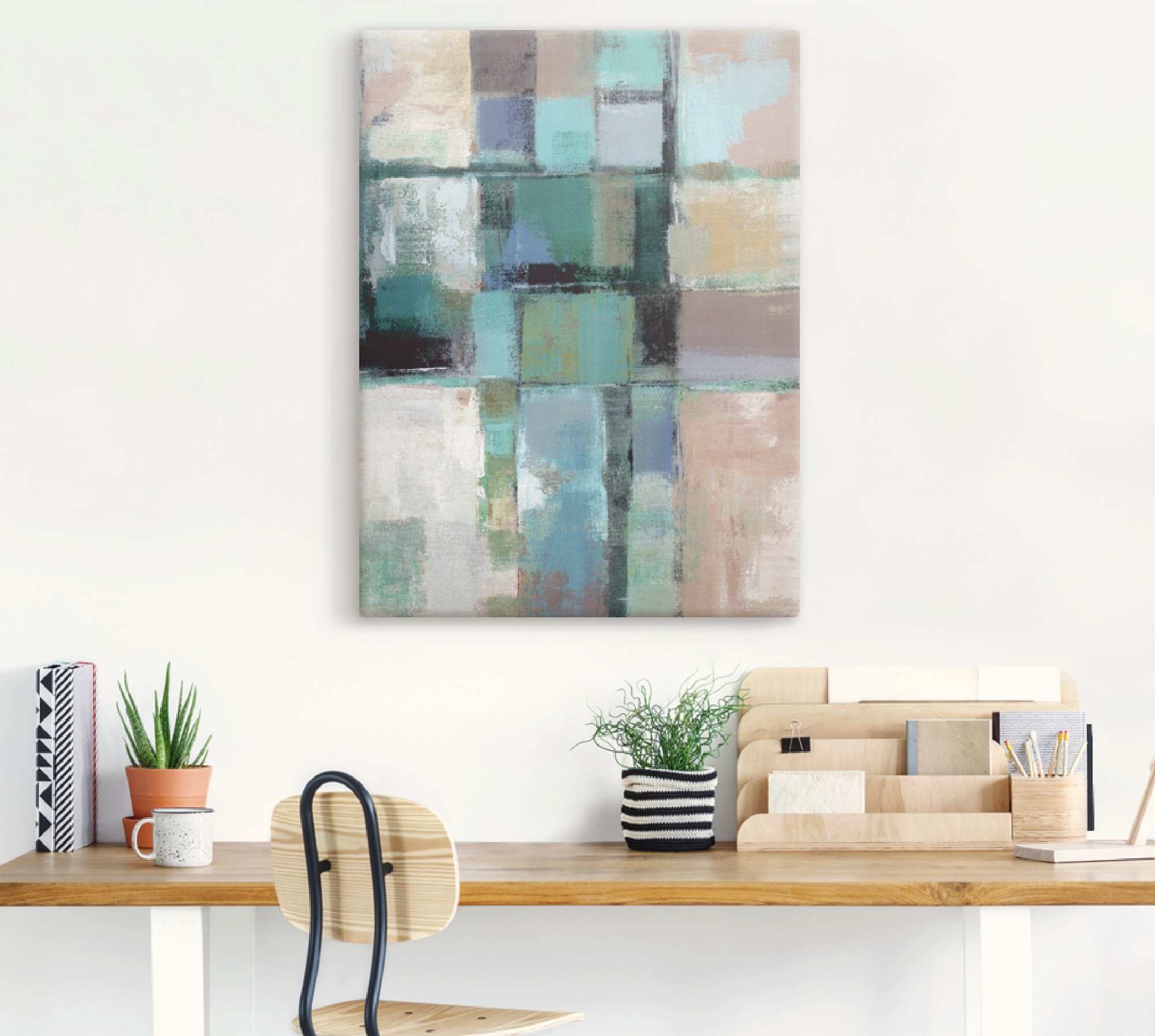 Artland Leinwandbild "Inselfarben II" Muster 1 Stk. tlg. auf Holzrahmen gespannt