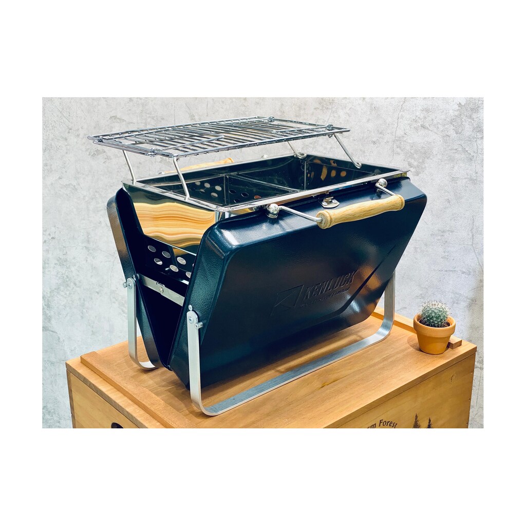 Holzkohlegrill »Kenluck Hammertone Gloss Blue«