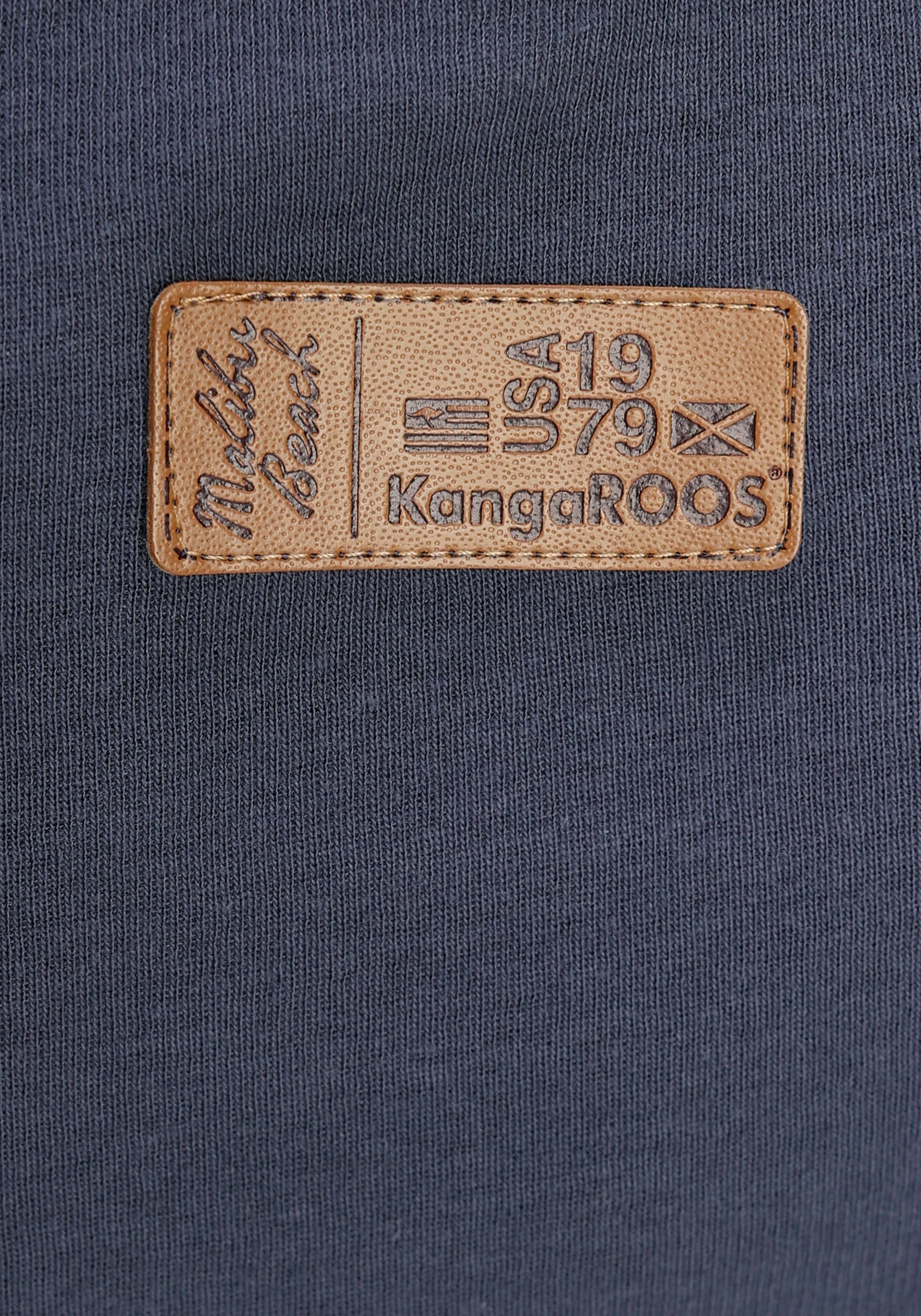 KangaROOS Langarmshirt, mit fixierbaren turn-up Ärmel