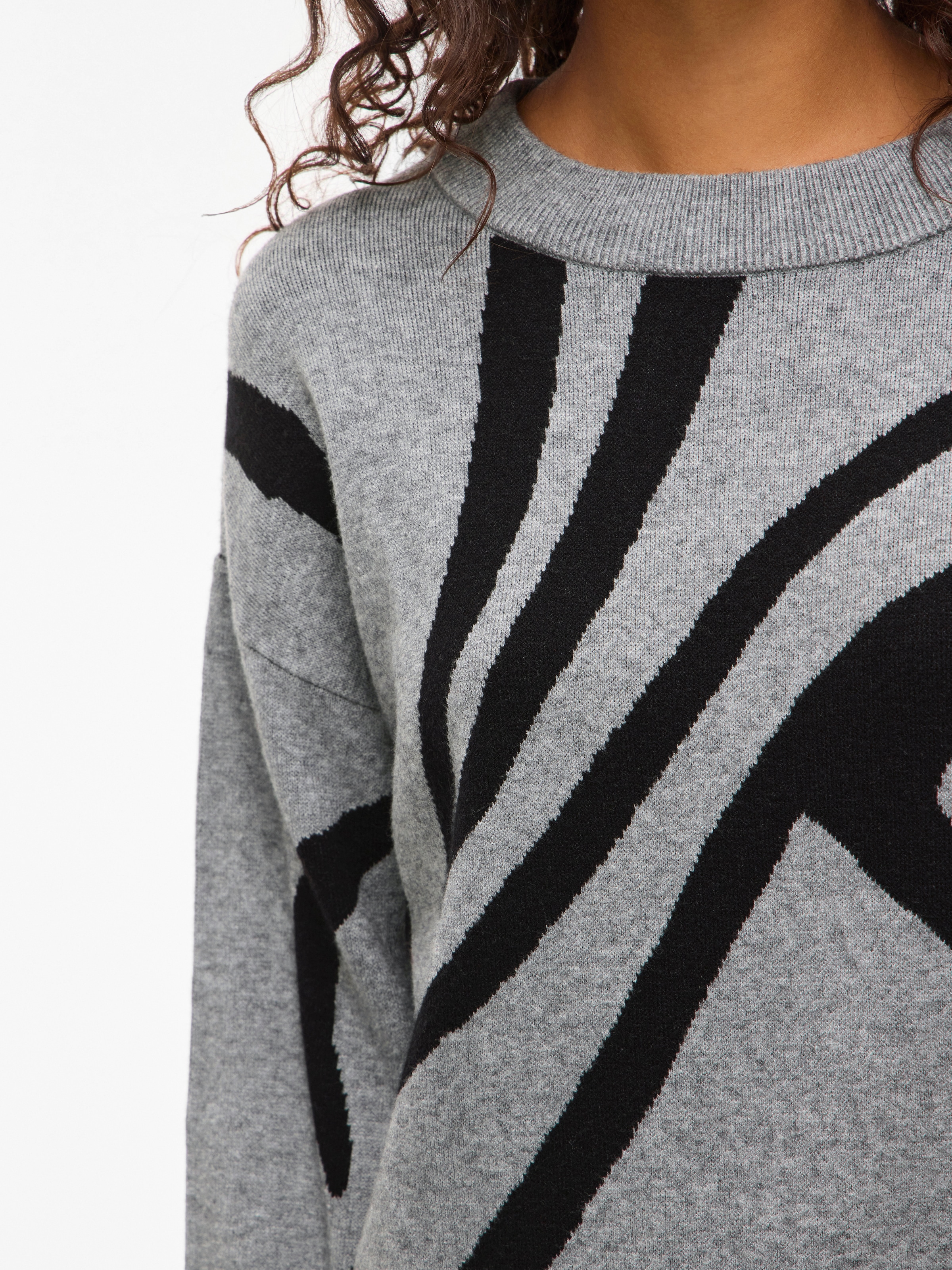 Vila Pull en tricot »VITIF JACQUARD L/S KNIT TOP - NOOS«