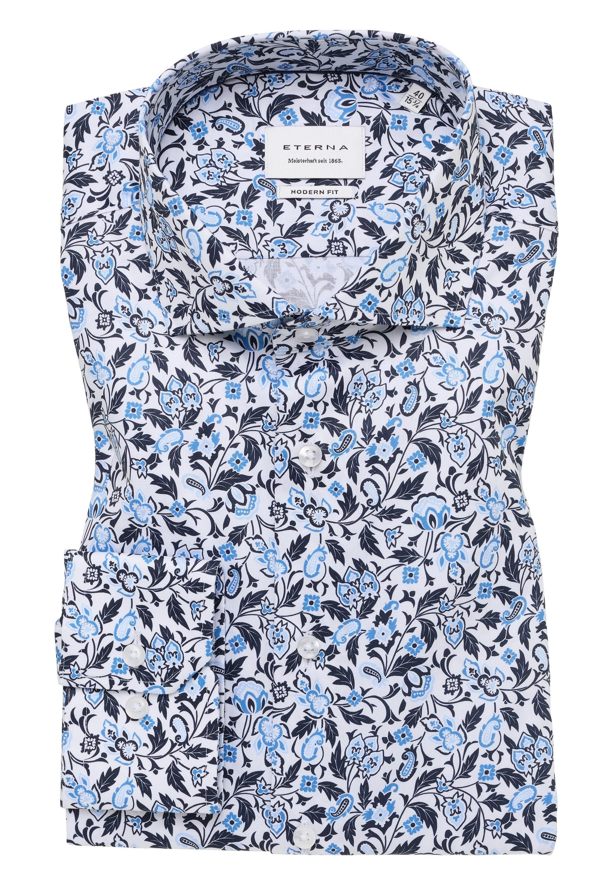 Eterna Langarmhemd »MODERN FIT« NON IRON (bügelfrei)