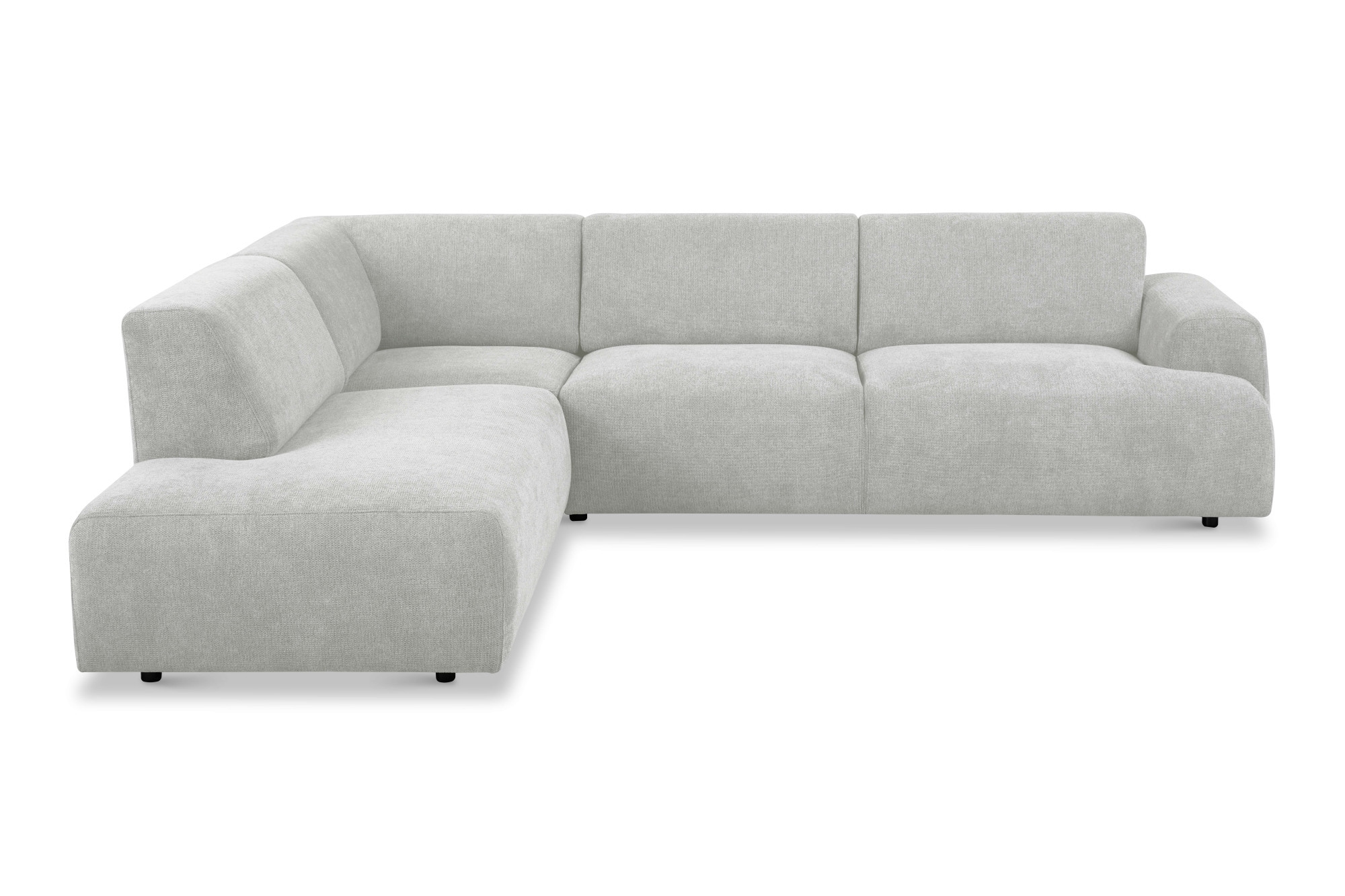 GOODproduct Canapé d'angle »Linkka, Breite 282 cm« forme en L, en tissu chenille doux, avec suspension ondulée