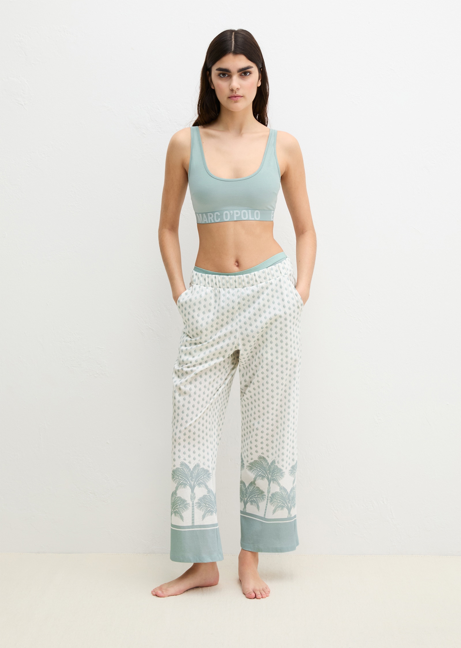Image of Marc OPolo 7/8-Hose "Mix N Match Cotton" aus leichtem Jersey, Regular Fit, mit seitlichen Eingrifftaschen