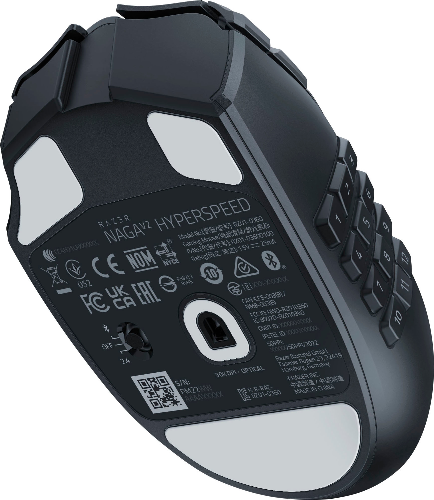 RAZER Souris de jeu »Naga V2 HyperSpeed«