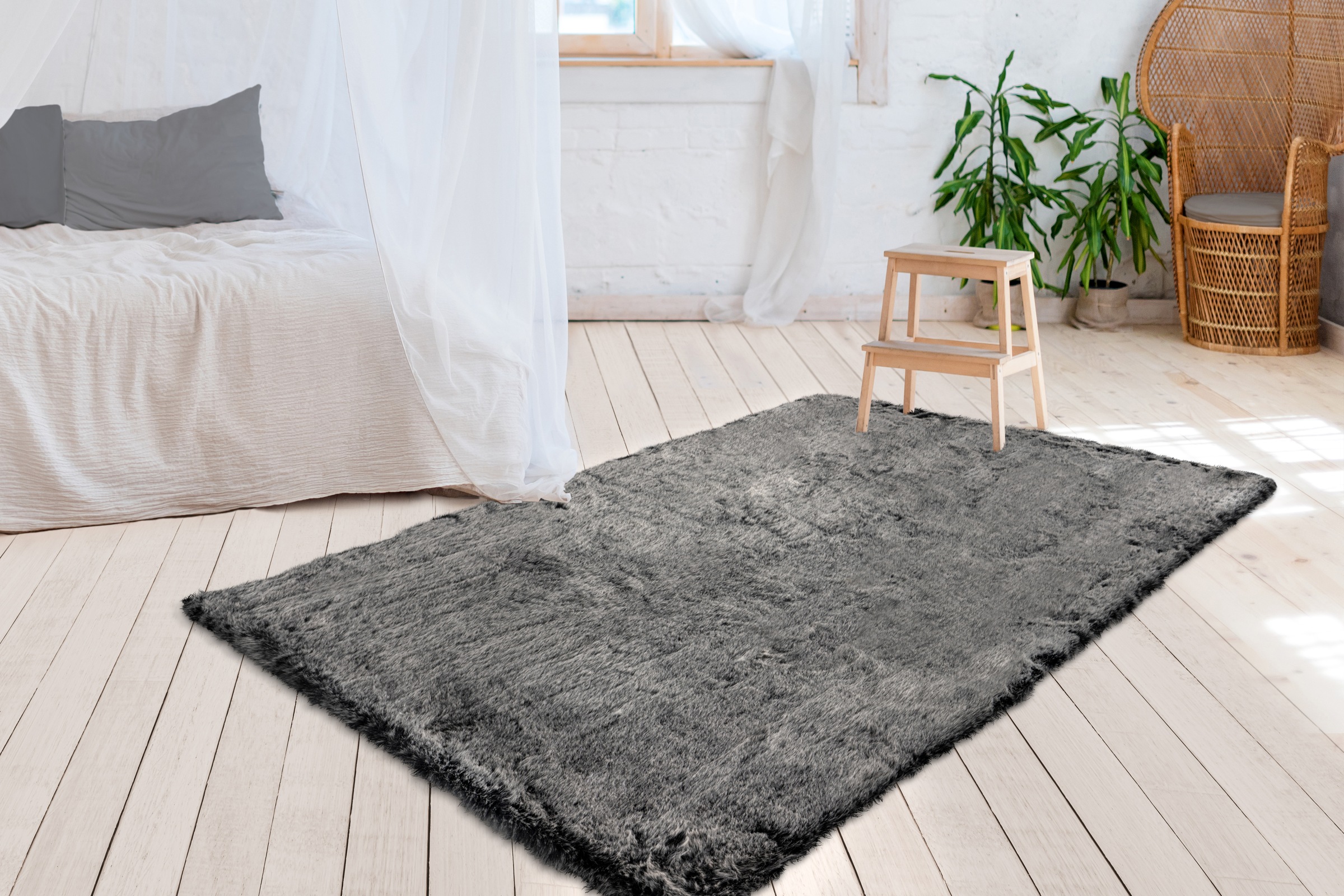 me gusta Teppich »Tender 125«, rechteckig, 52 mm Höhe, Kuscheliger & gemütlicher Teppich, UNI-Farben,Fussbodenheizung geeignet