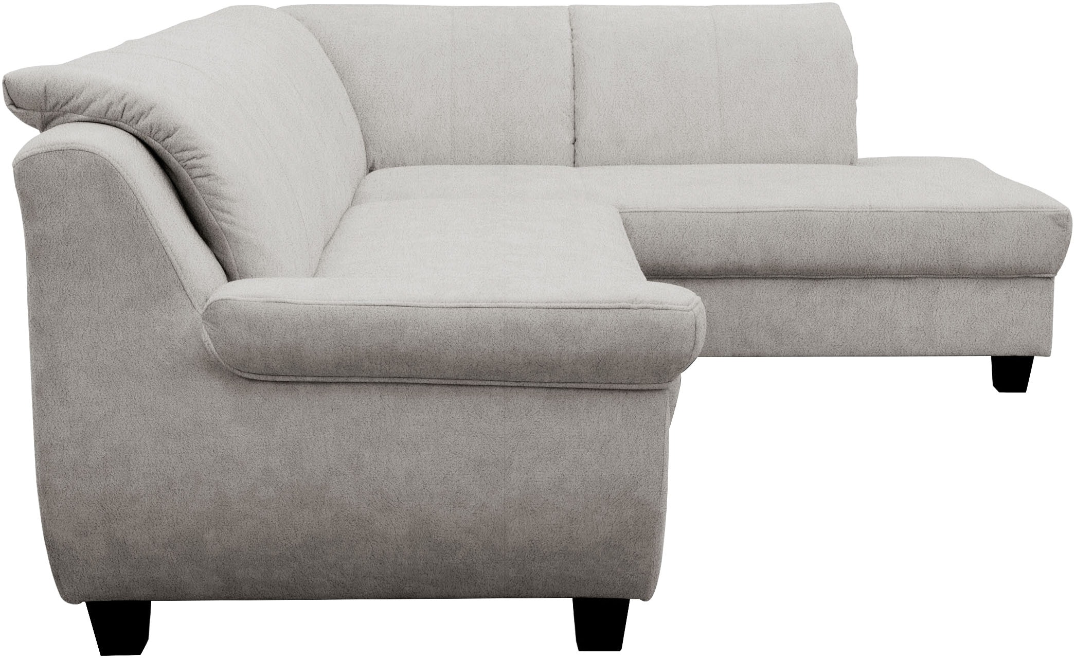 GOODproduct Ecksofa »Sillkeborg 254 x 186 cm, formschönes Sofa mit dunklen Füssen« aus pflegeleichtem, weichem Luxus-Microfaser