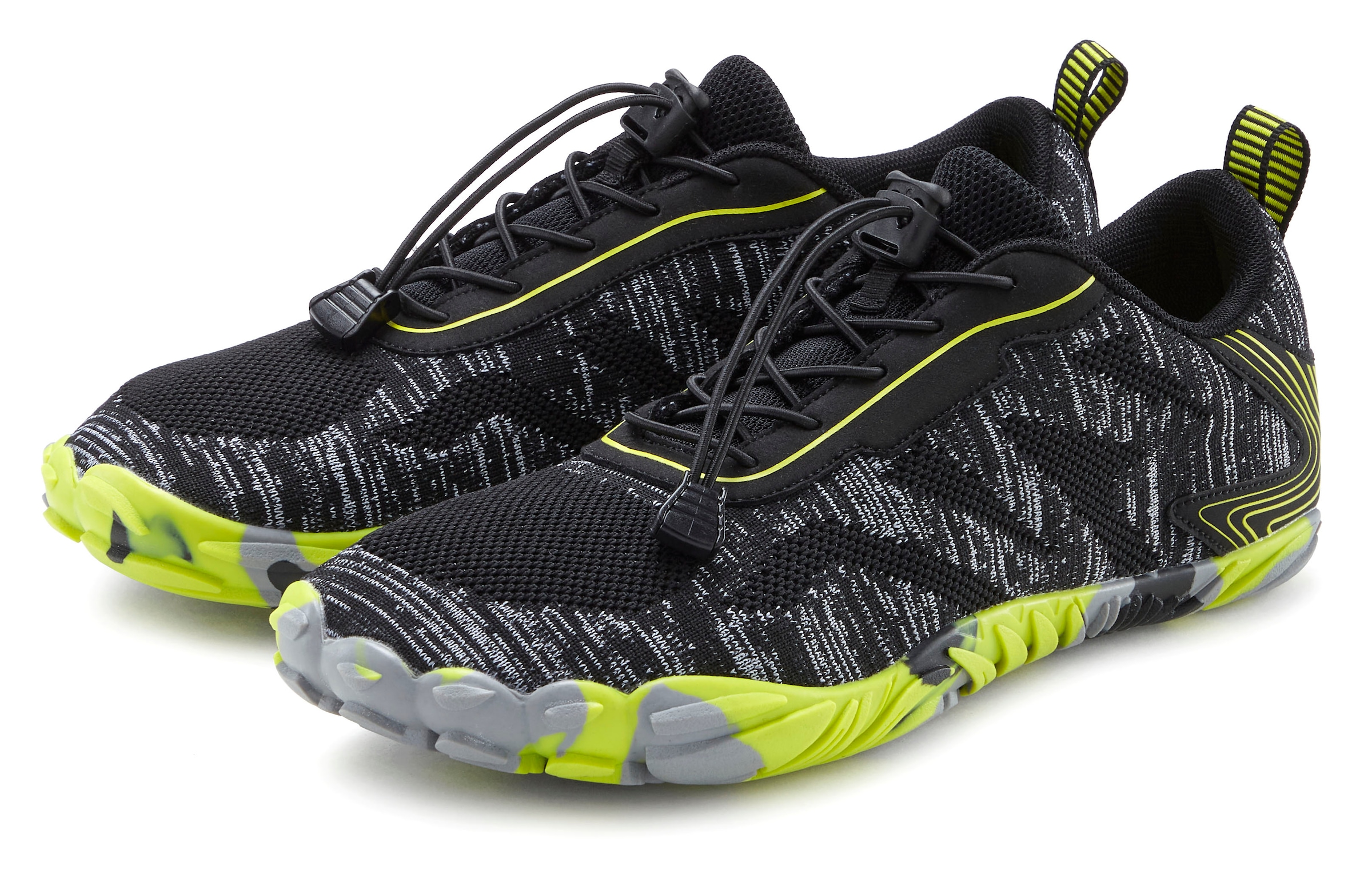 Image of John Devin Sneaker "Freizeitschuh, Halbschuh, Turnschuh, Barfussschuh" mit elastischen Bändern für schnelles Reinschlüpfen, Unisex VEGAN