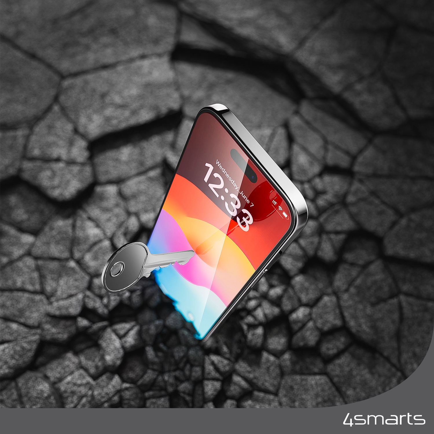 4smarts Displayschutzglas »Second Glass mit Montagerahmen«, für Apple iPhone 15