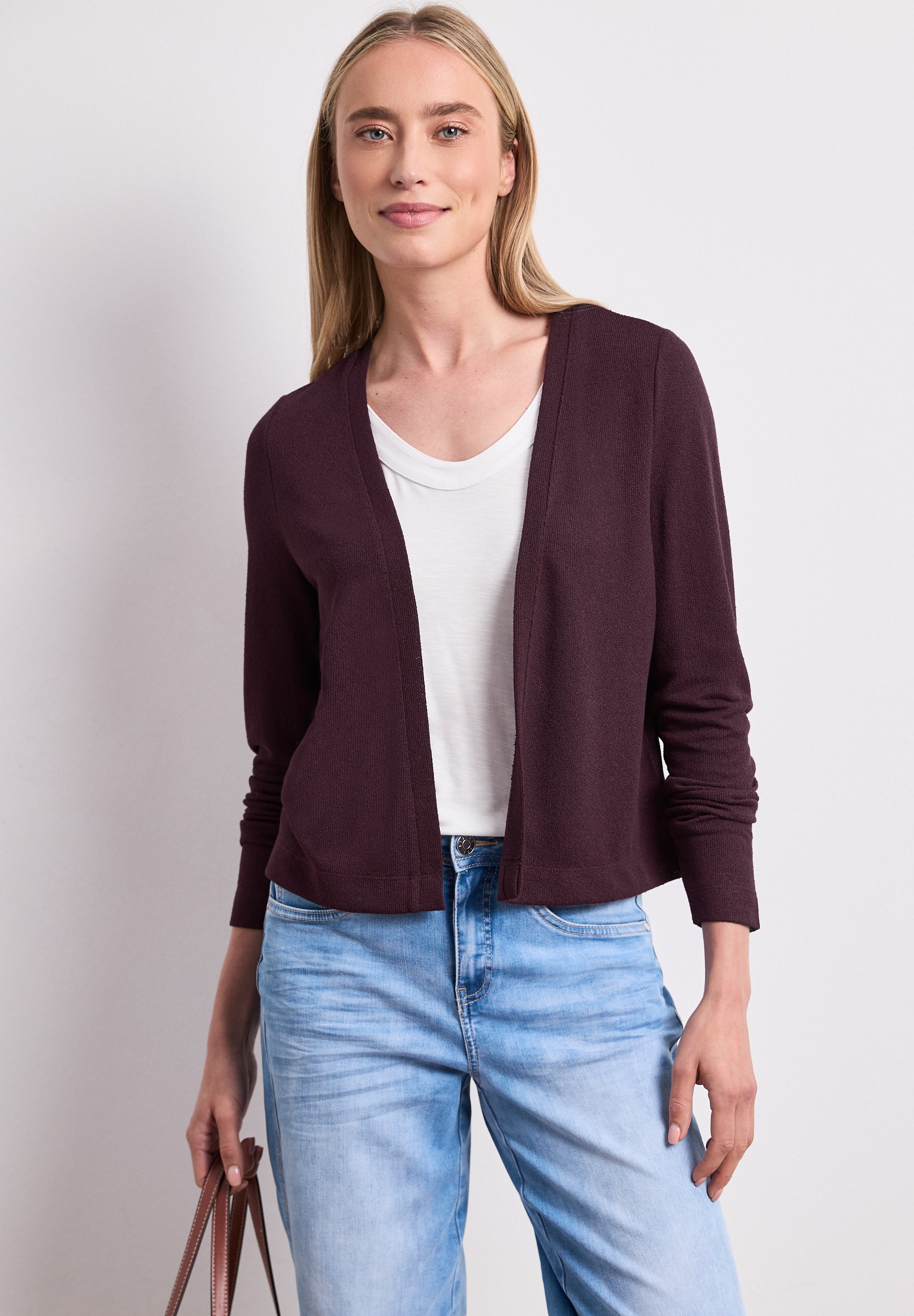 STREET ONE Veste en tricot »Style Nette« in offener Passform