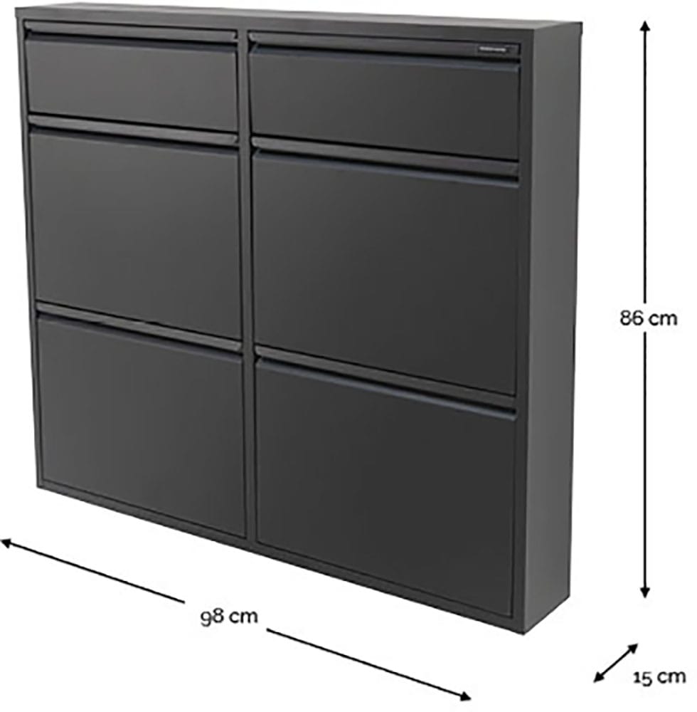 Spinder Design Armoire à chaussures »Billi« métal, largeur 98 cm