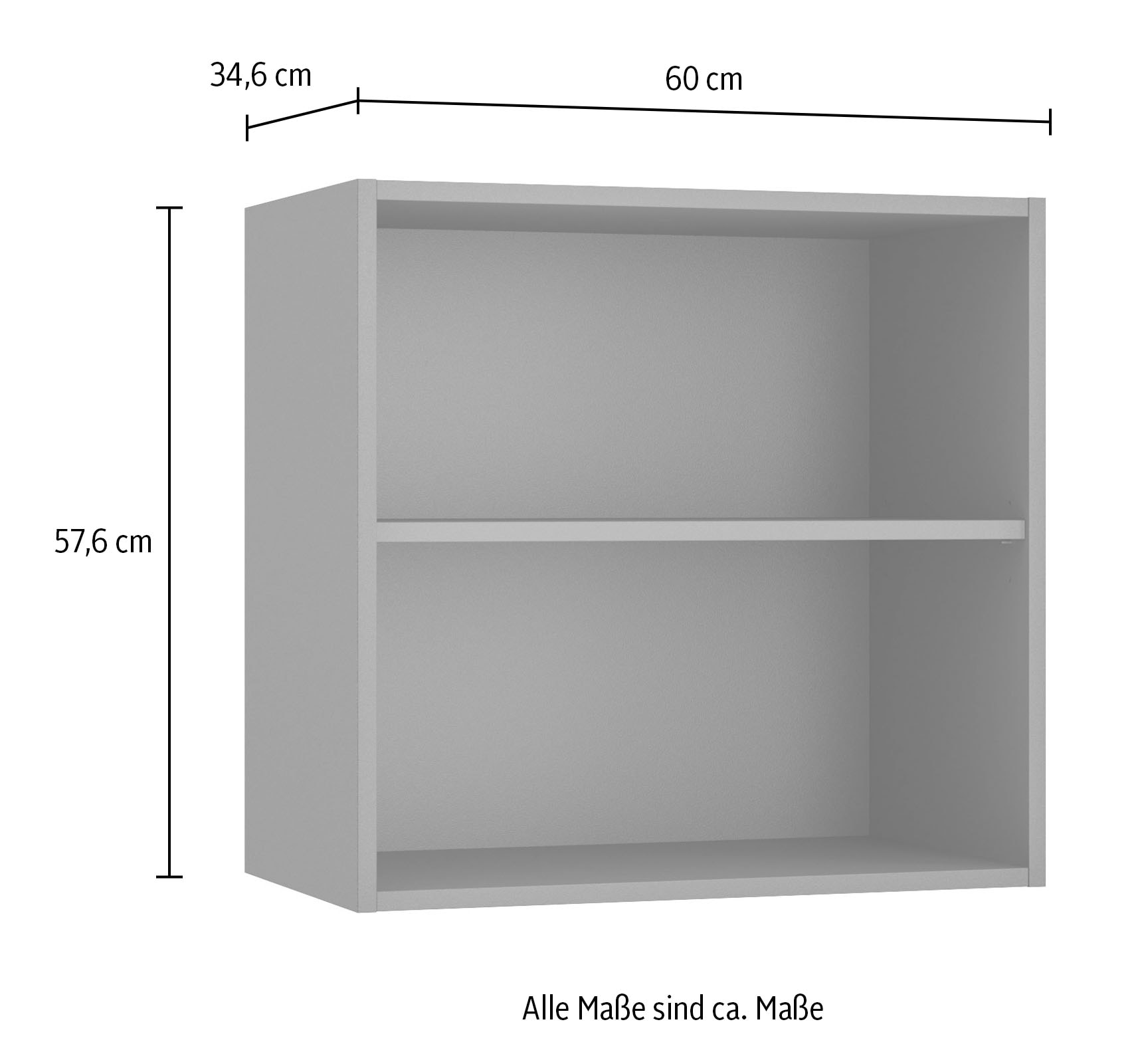 OPTIFIT Étagère de rangement »OPTImulti« Breite 60 cm, Höhe 57,6 cm, mit 2 Fächern