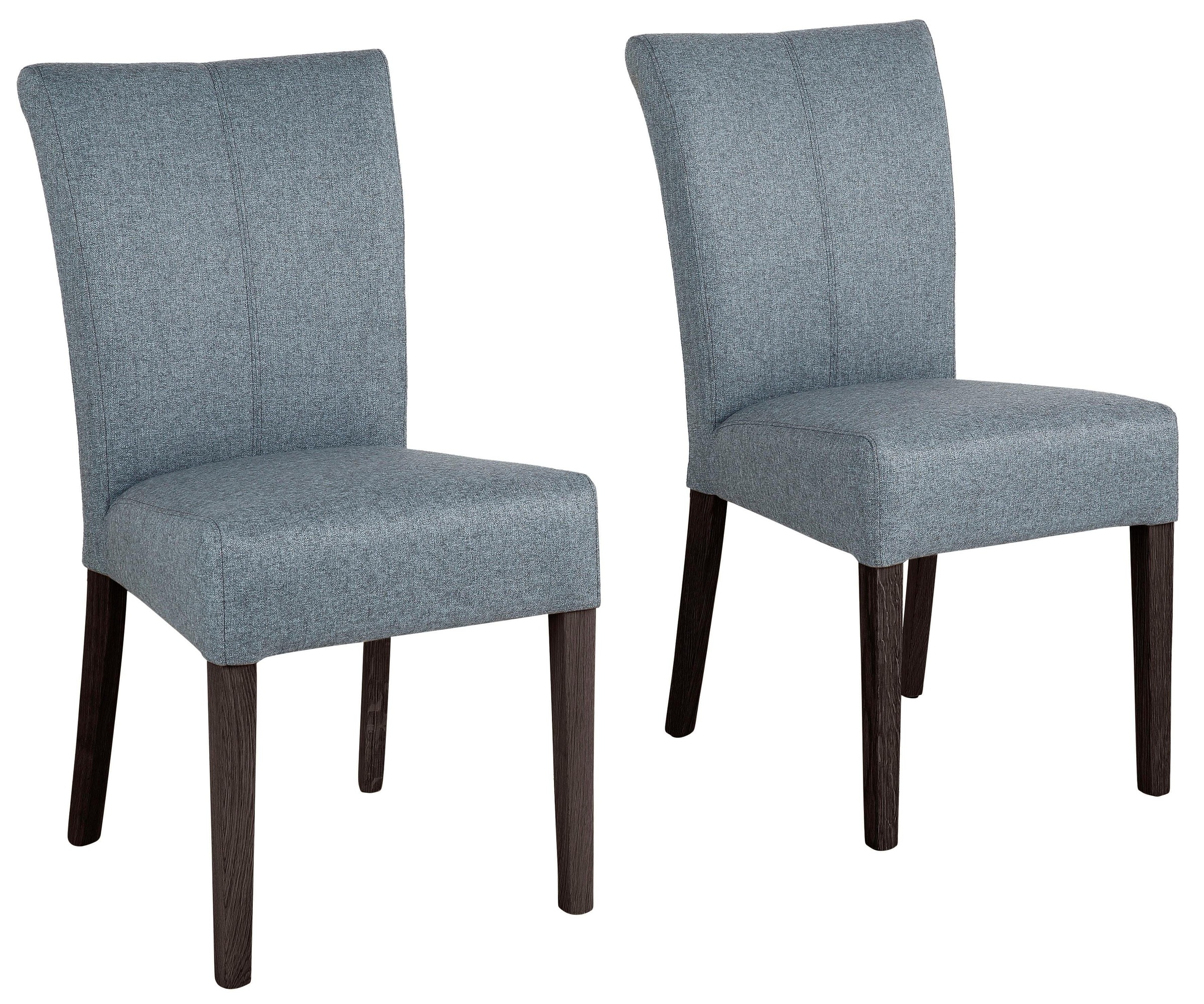 Image of Home affaire Stuhl »Queen«, (Set), 2 St., Feinstruktur, Beine aus massiver Buche, wengefarben lackiert bei Ackermann Versand Schweiz