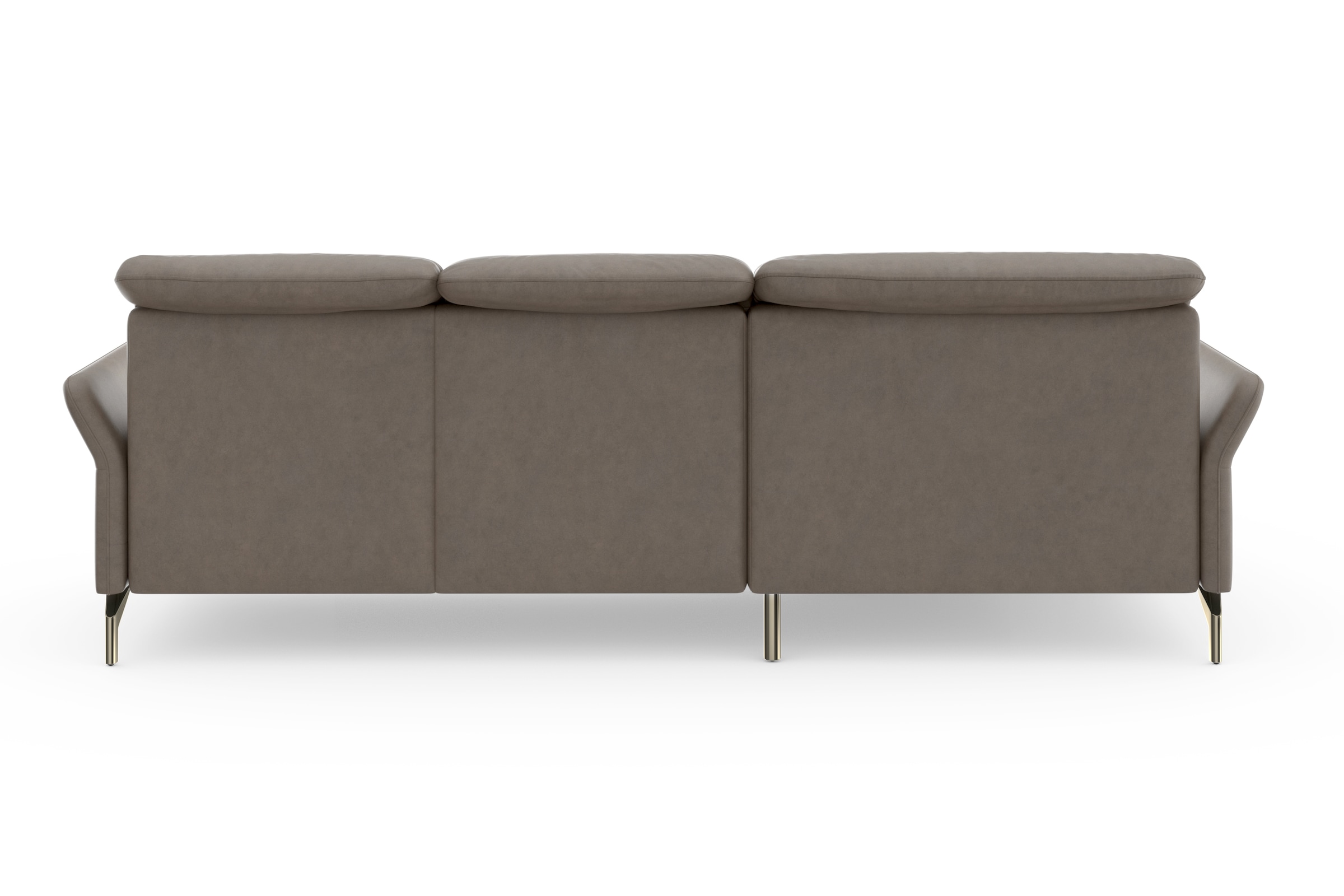 sit&more Ecksofa »Fashion L-Form«, wahlweise mit Kopfteilverstellung, Vorziehsitz, motorisch, Nickelfüsse