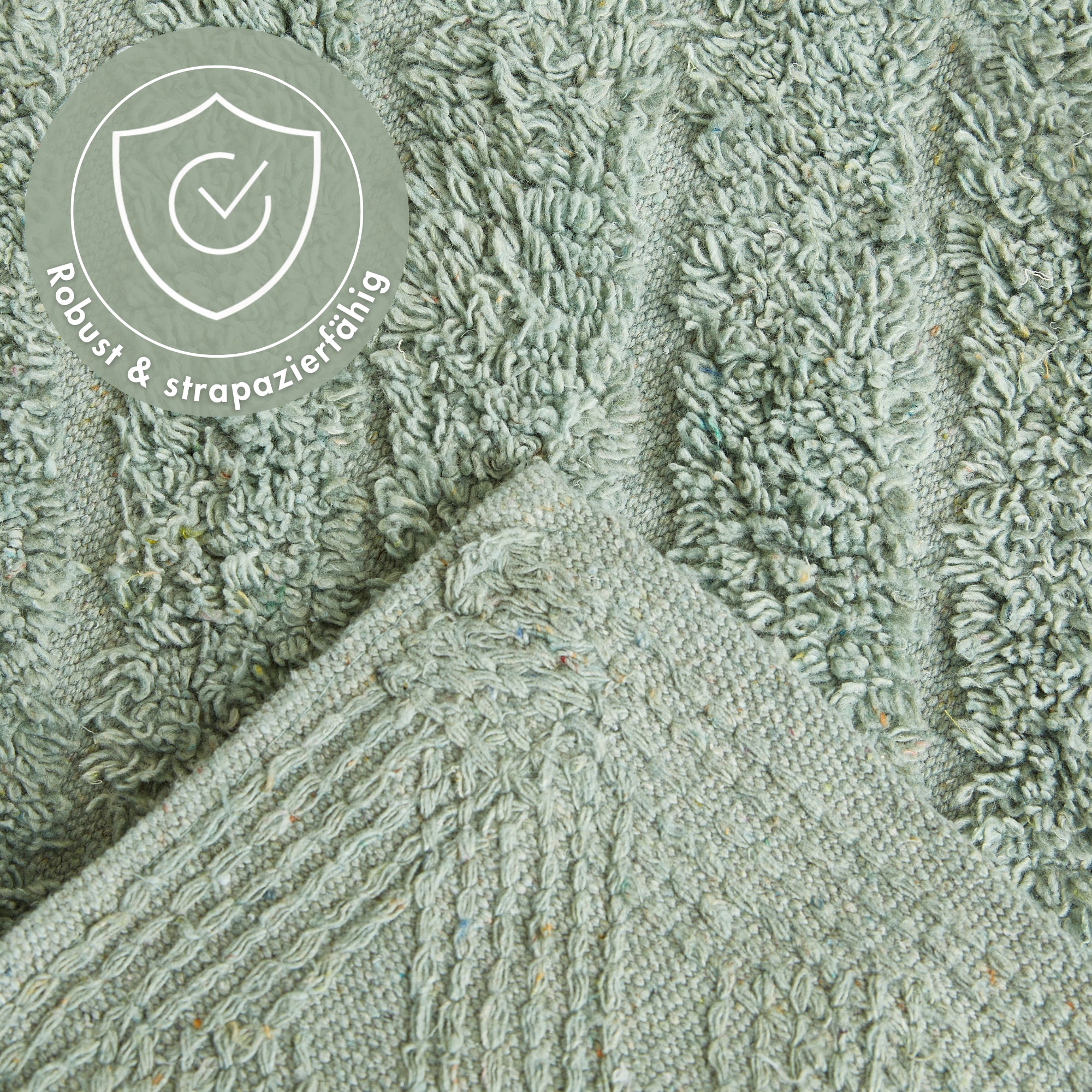 Andiamo Badematte »Havanna, 50x80 cm« Höhe 7,5 mm fussbodenheizungsgeeignet | schnell trocknend Badteppich, Uni Farben, Hoch-Tief Effekt, verschiedene Designs