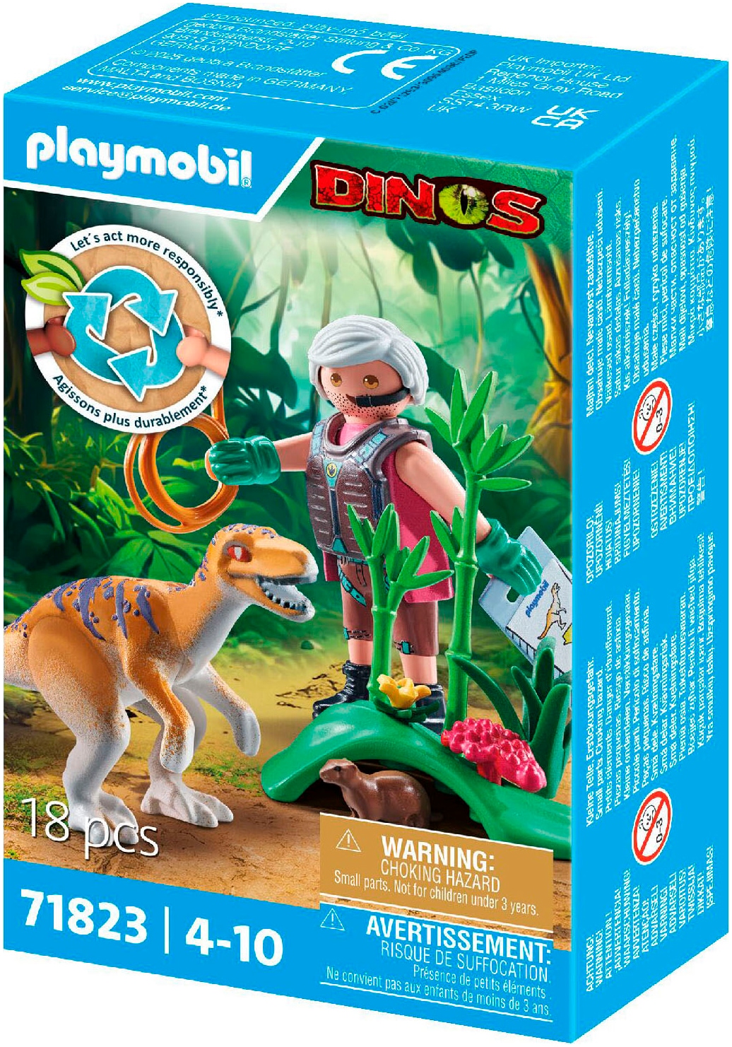 Playmobil® Jeu de construction »Velociraptor (71823), Playmobil Dinos«