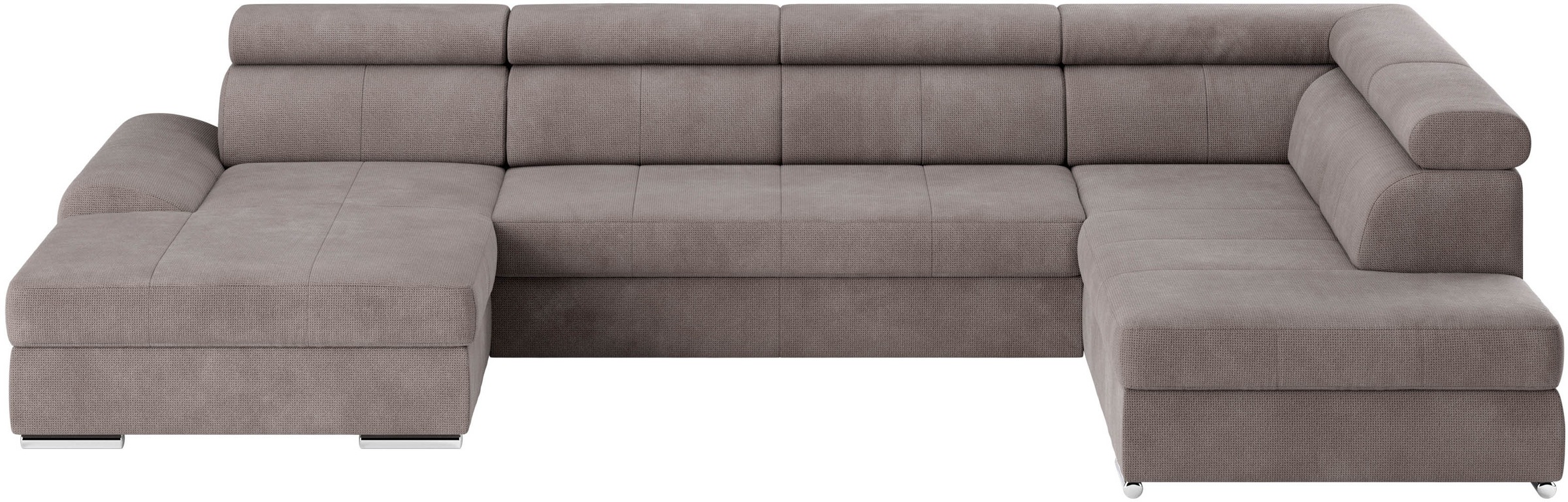sit&more Wohnlandschaft »U-Form«, mit verstellbaren Kopfteilen, wahlweise mit Bettfunktion