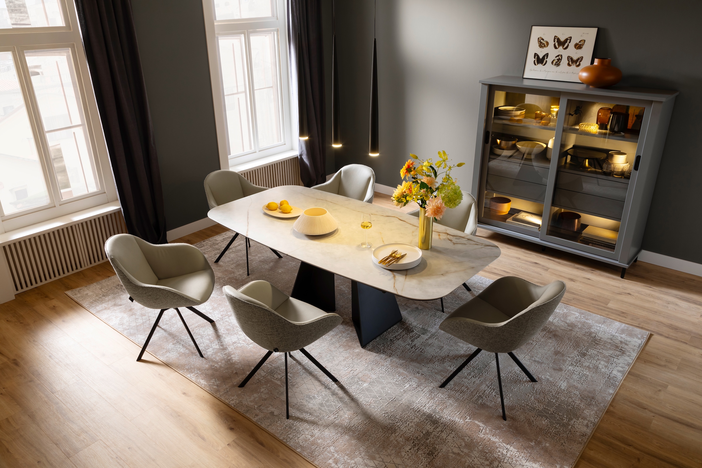 SCHÖNER WOHNEN-Kollektion Tapis »Vision 211« Rectangulaire 7 mm Höhe Viskoseteppich mit Glanz, Wohnzimmer