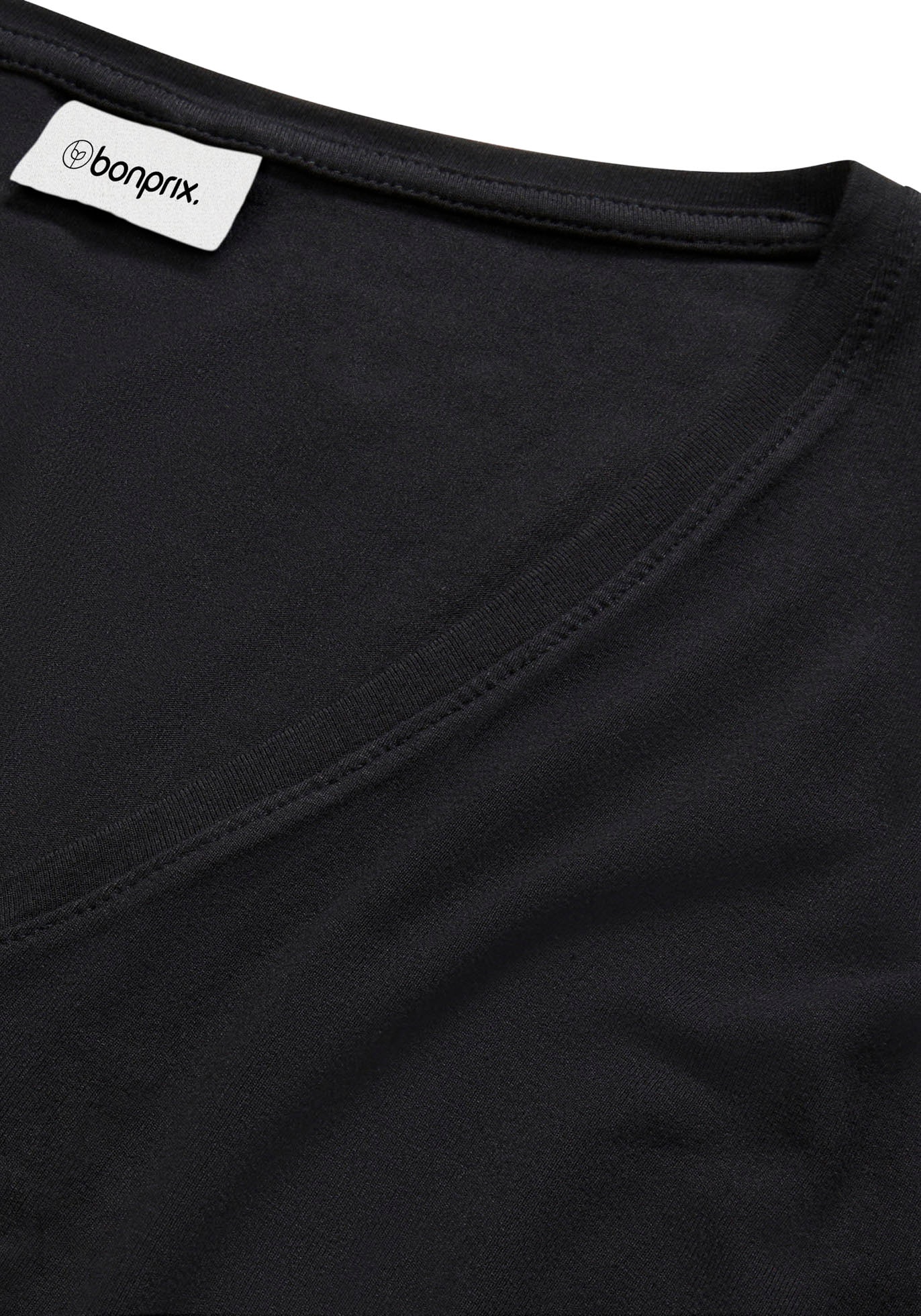 bonprix T-shirt »Long-Shirt aus nachhaltigem Viskose-Mix« Oversize-Passform, Halbarm-Design, aus Viskose-Mix mit Elasthan