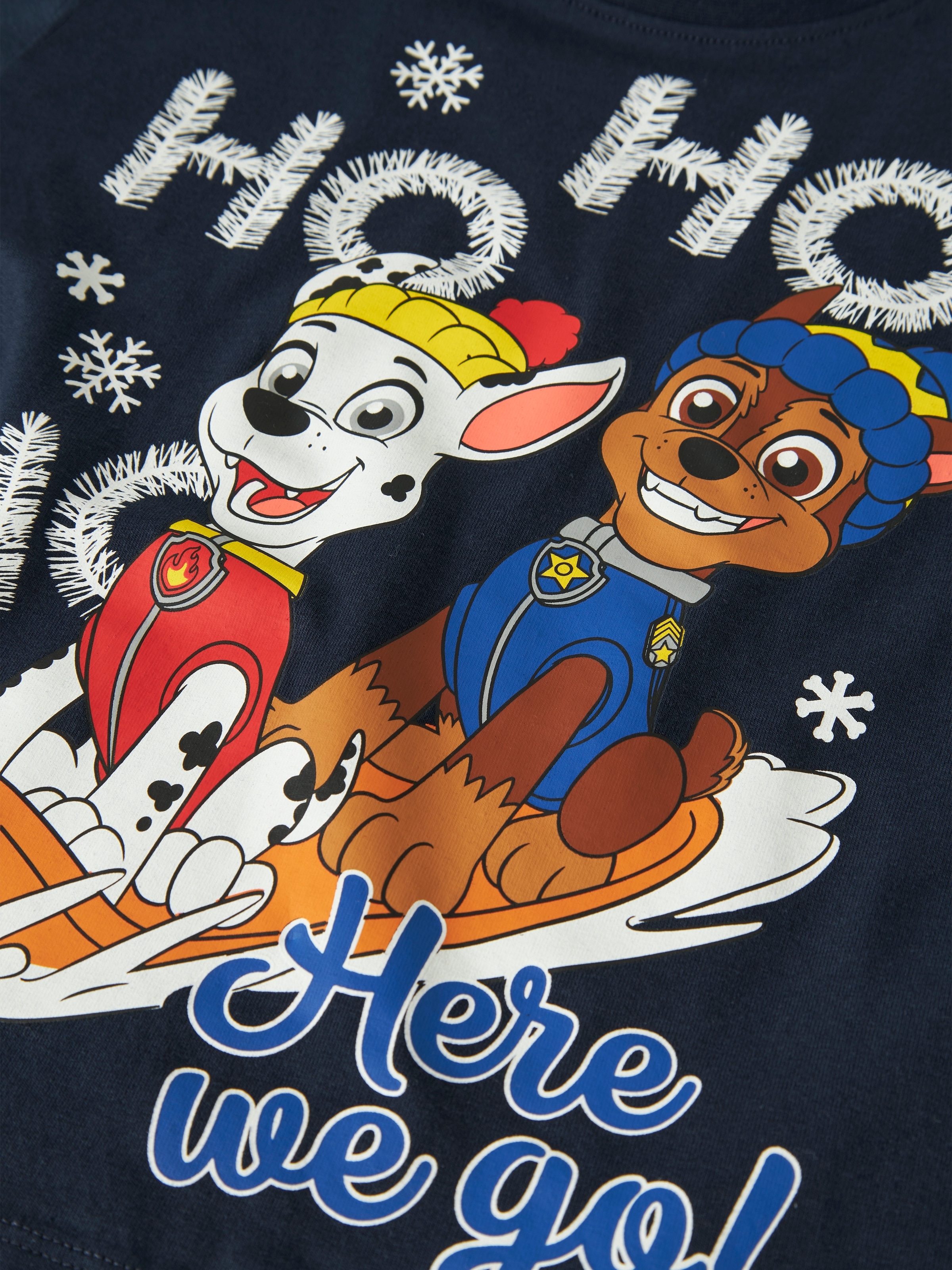 Name It T-shirt à manches longues »NMMSANTI PAW LS NREG TOP CPLG« Baumwollmischung, Paw Patrol Weihnachtsmotiv
