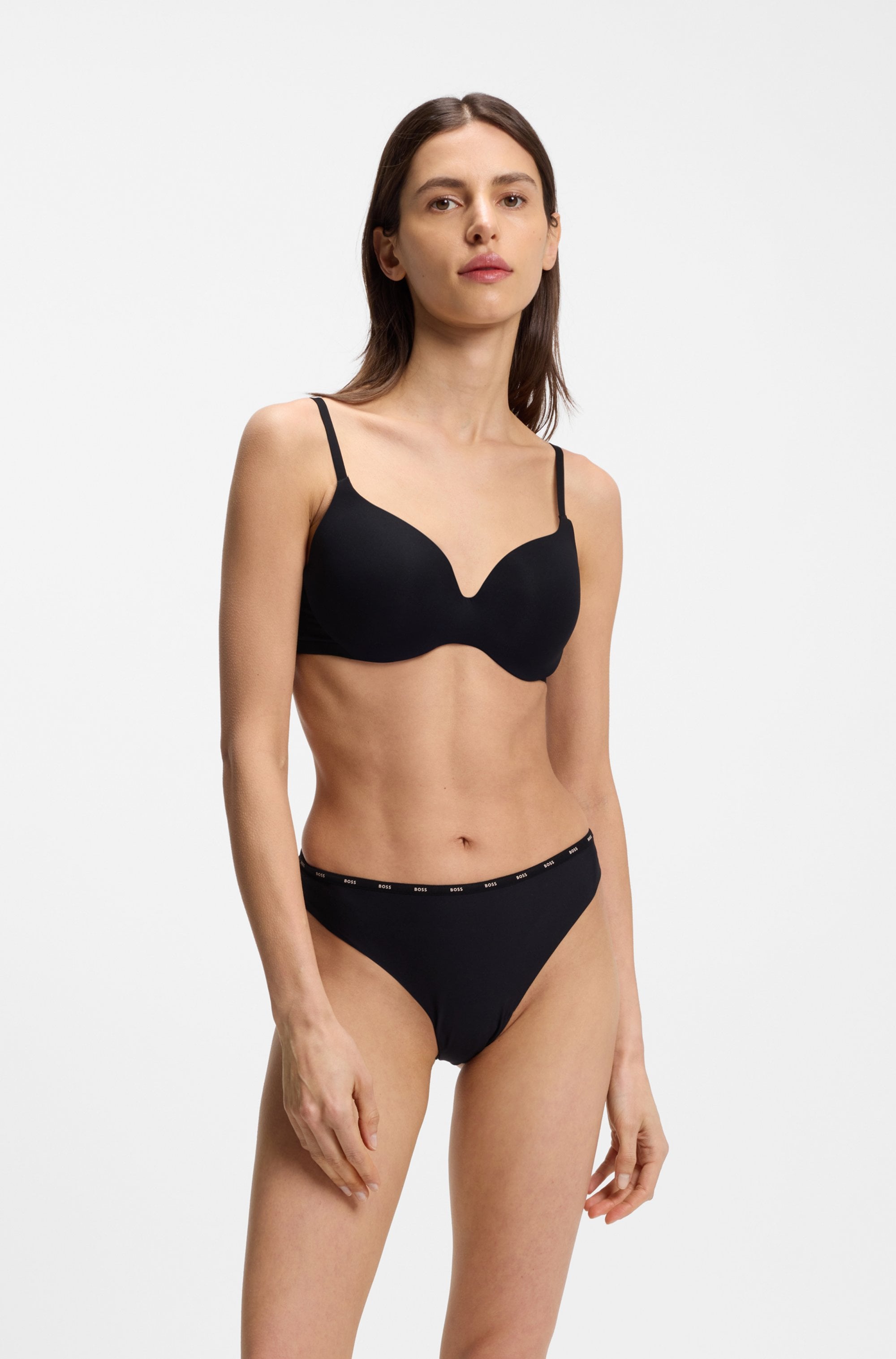 BOSS Slip brésilien »3P LACE« 3 cuis aus supersoftem Material mit nicht abzeichnendem Schnitt
