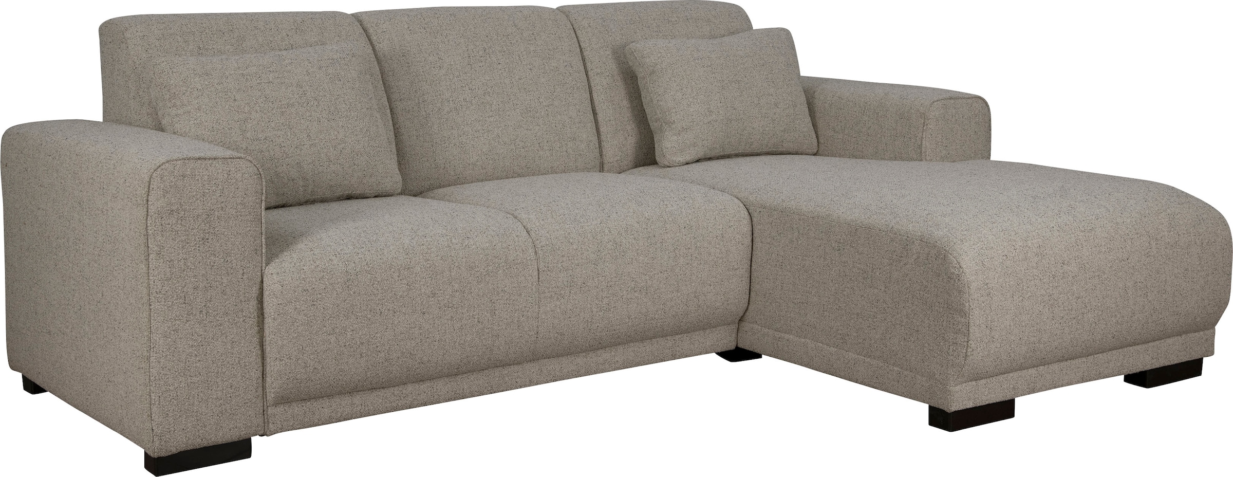 Home affaire Ecksofa »BORNHOLM L-Form mit Recamiere, Masse B/T/H: 234/162/85 cm«, Recamiere links oder rechts bestellbar, Wellenfederung, inkl. 2 Kissen