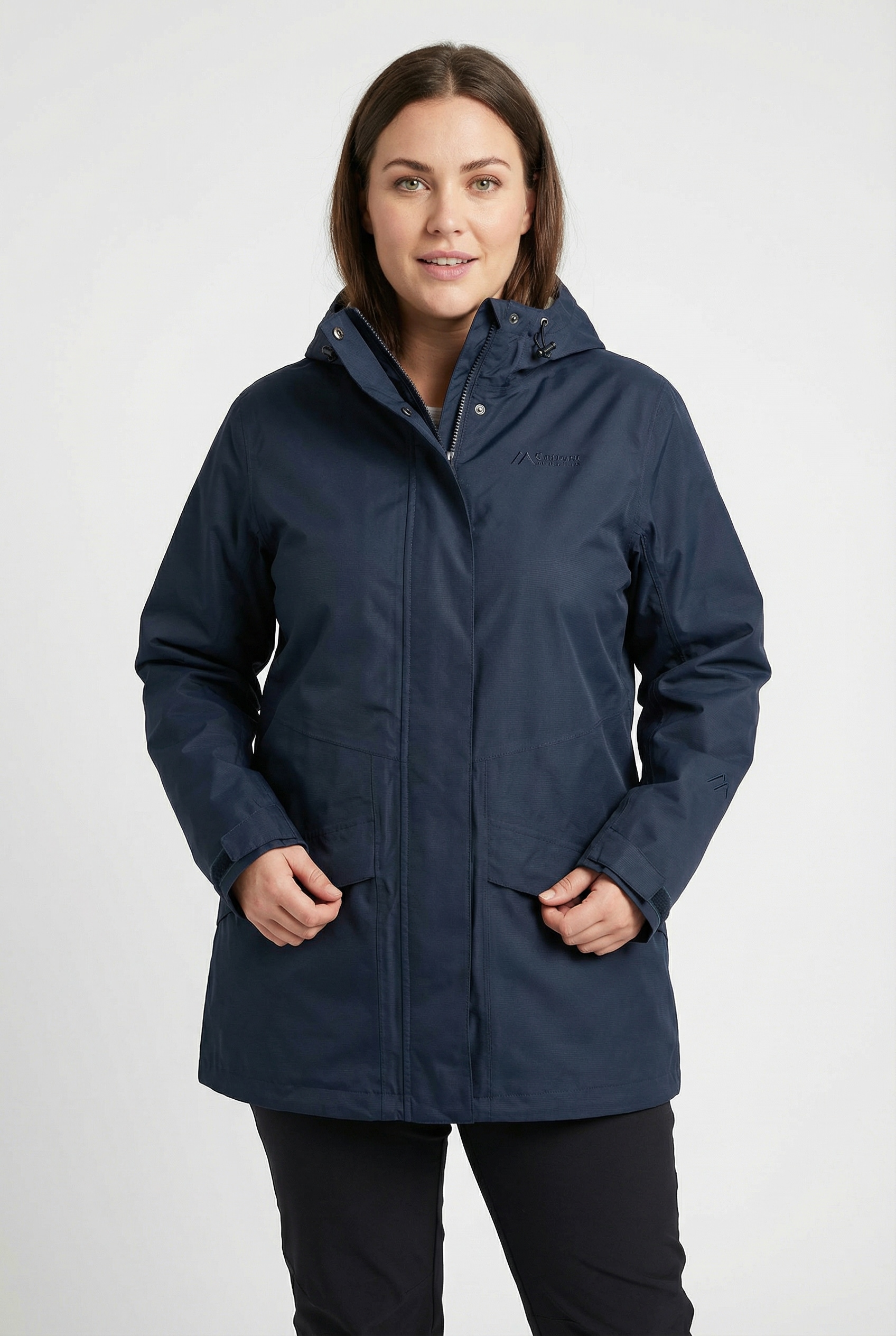 Image of Maier Sports Allwetterjacke "Da-Jacke mTEX Brocken Long W" mit Kapuze für Sport, Outdoor und Freizeit, wasserdicht, winddicht
