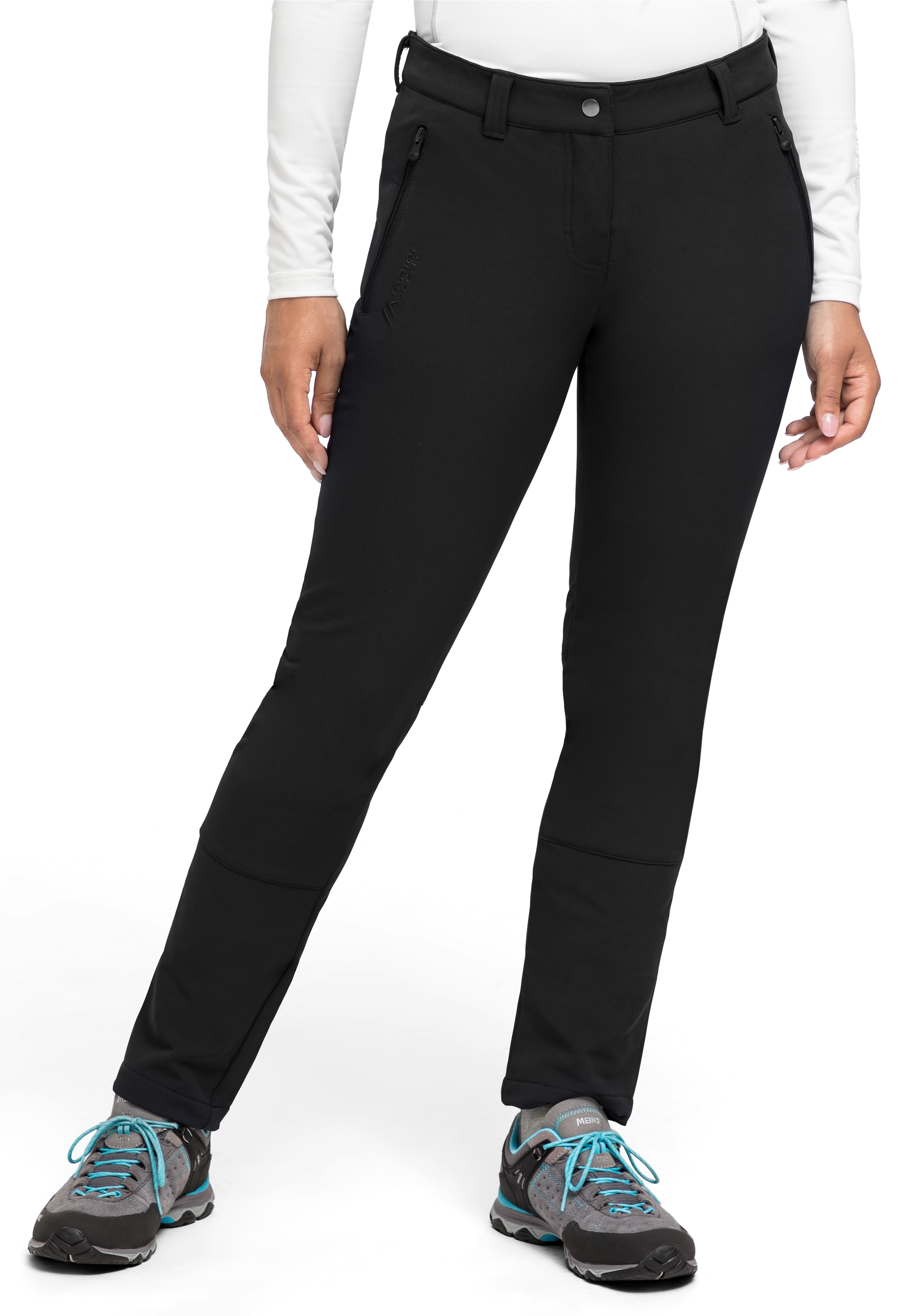 Maier Sports Funktionshose »Helga slim«, warme Damen Outdoorhose, robuste Wanderhose, Slim Fit