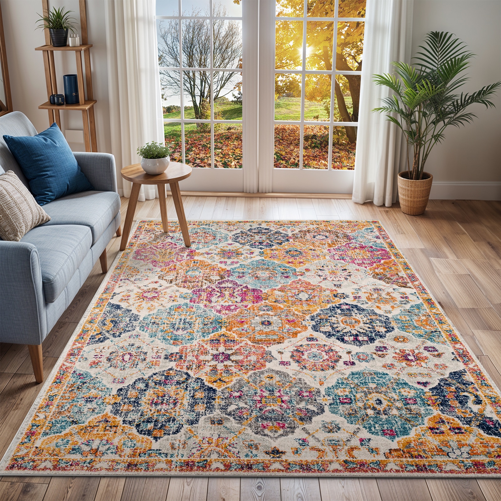 Livabliss Tapis »CUZCO« Rectangulaire 7 mm Höhe Orient-Optik, Vintage Design, Boho Stil, Kurzflor, Wohnzimmer