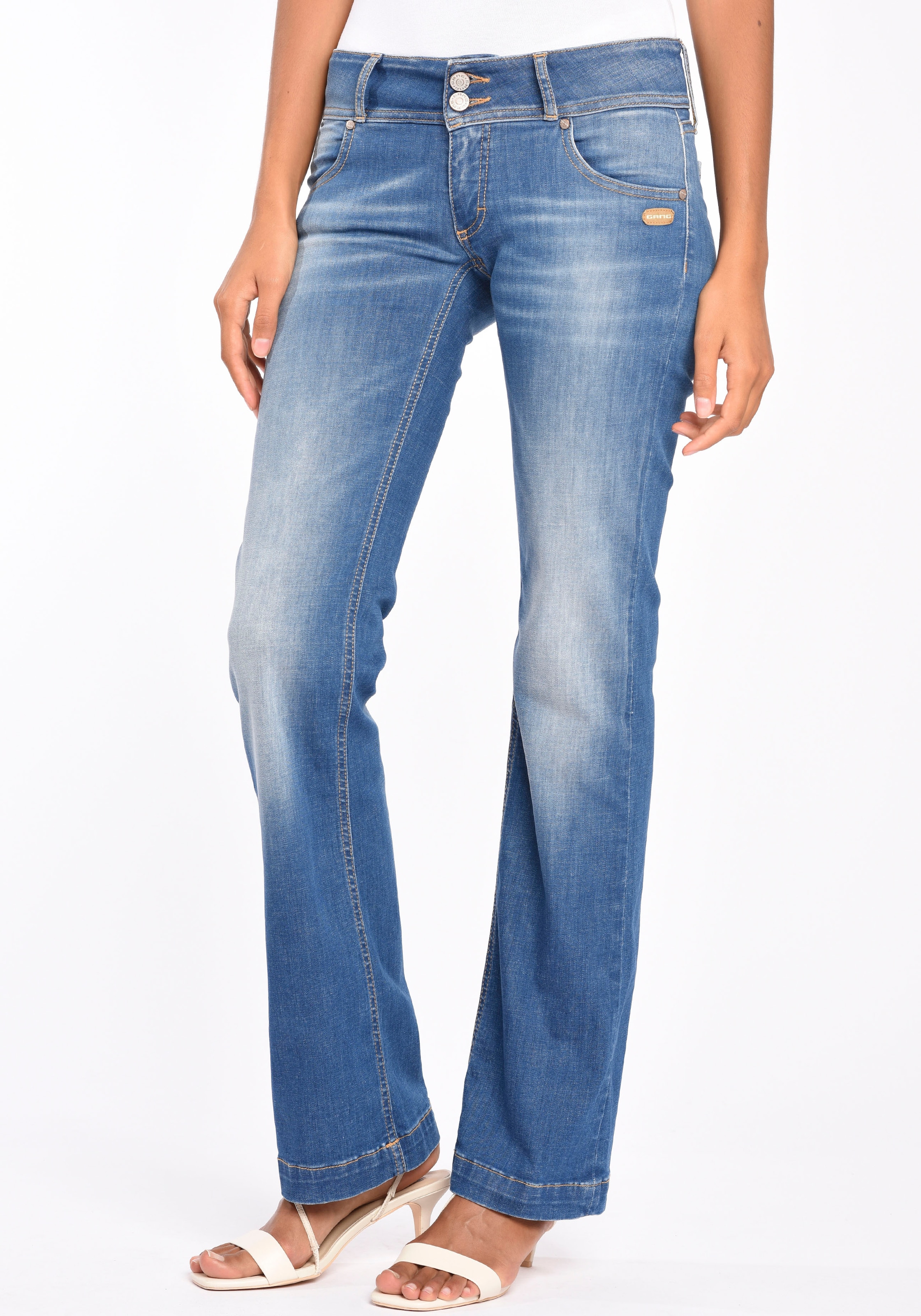 ♕ GANG Bootcut-Jeans bestellen mit versandkostenfrei Fade-Out-Effekten »94FIONA«
