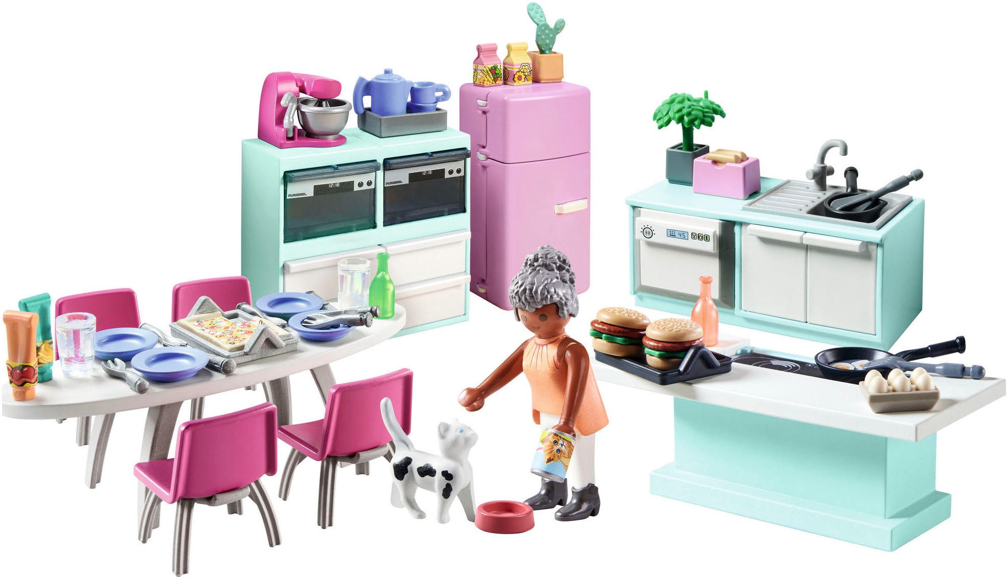 Playmobil® Konstruktions-Spielset »Küche mit Essplatz (71608), myLife« Made in Europe