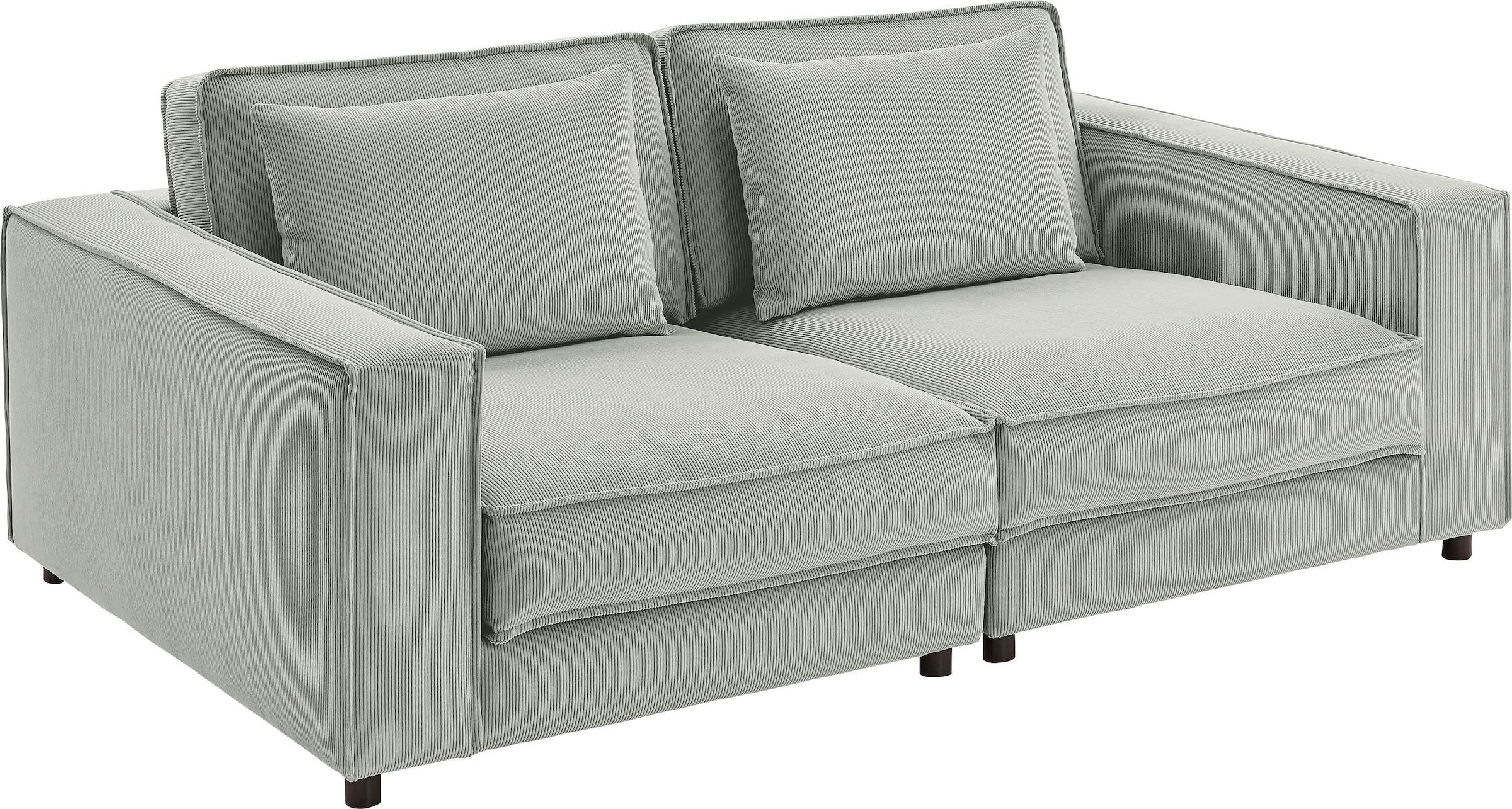 ATLANTIC home collection 2-Sitzer »Valan« XXL-Sitzfläche, mit Cord-Bezug, frei stellbar, mit Wellenunterfederung