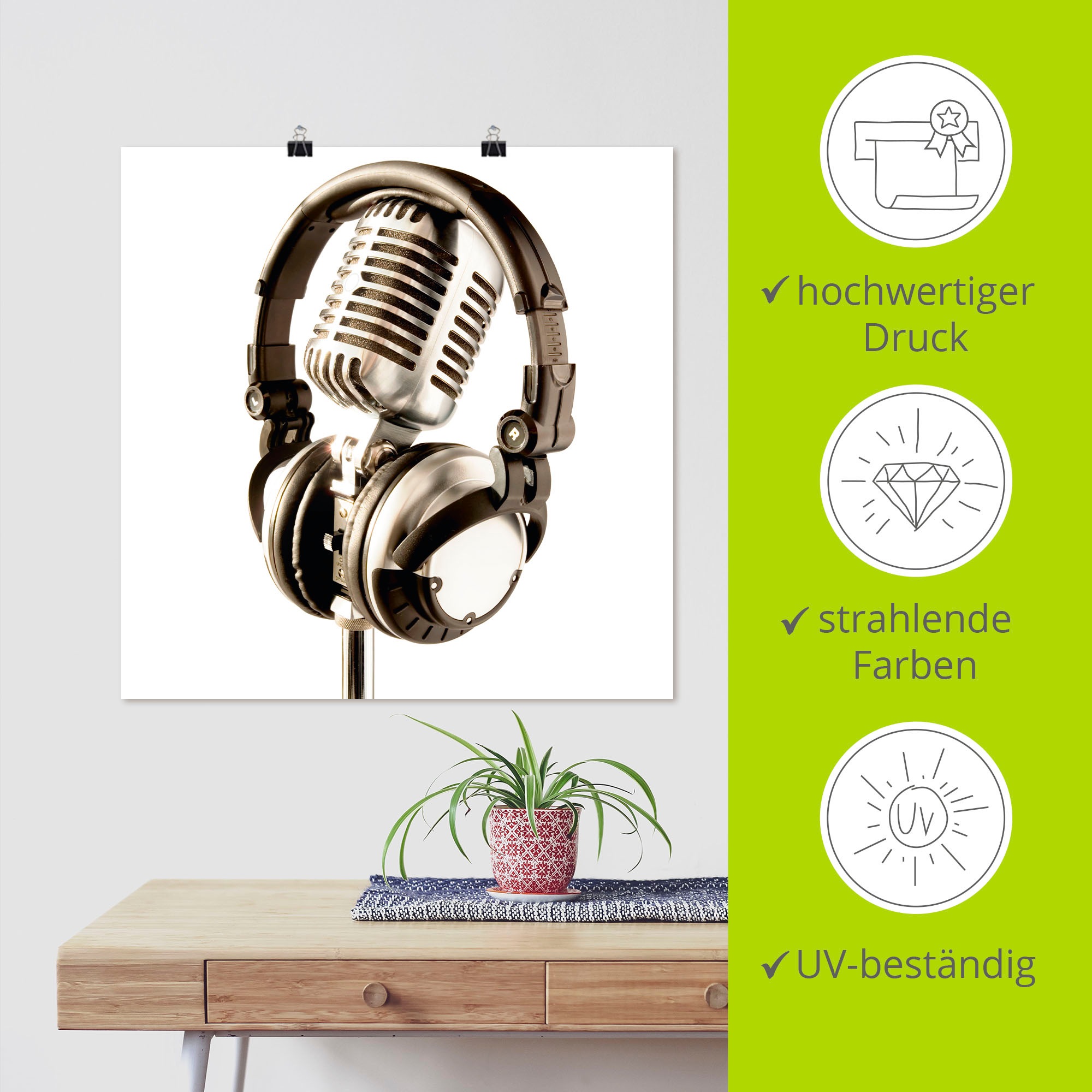 Artland Wandbild »Auf Sendung!!«, Technik, (1 St.), als Leinwandbild, Poster in verschied. Grössen