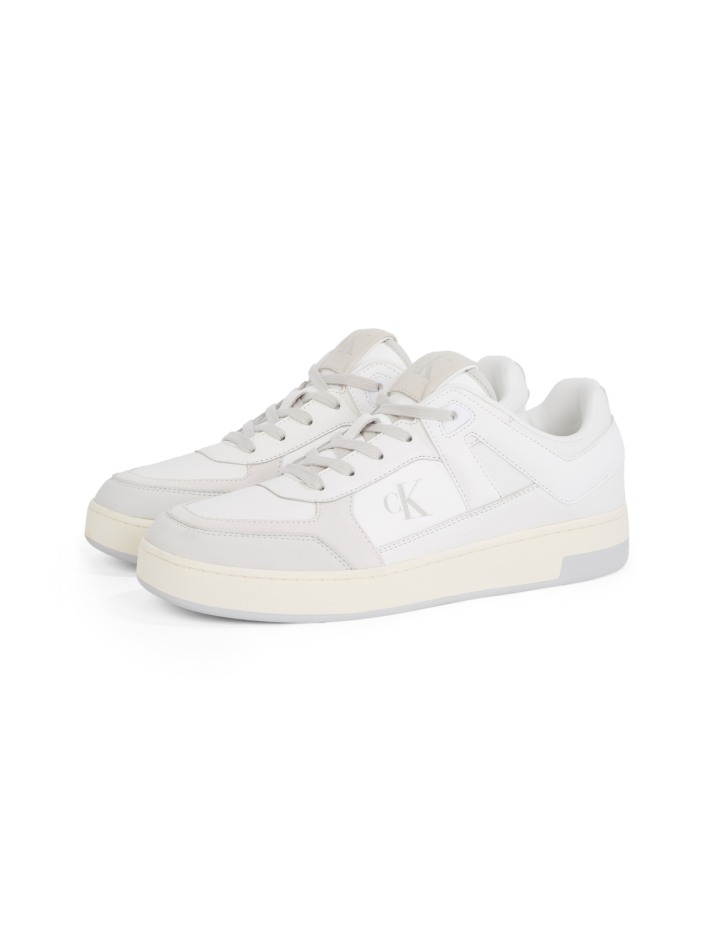 Image of Calvin Klein Jeans Sneaker "BASKET CUP LOW LACEUP LTH MIX", Basket-Sneaker, Schnürschuh, Halbschuh, Freizeitschuh mit CK Logo