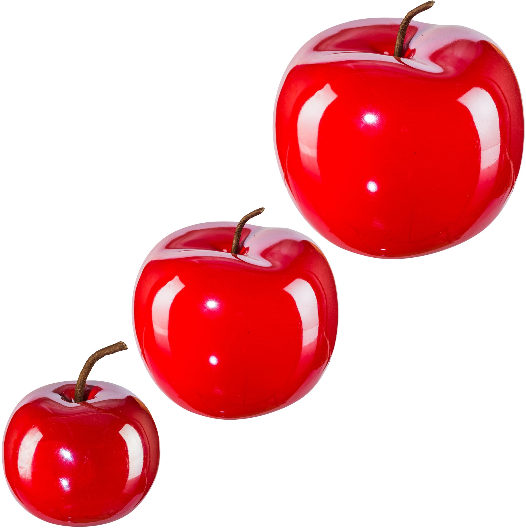 Image of Creativ home Dekokugel, (Set, 3 St.), Apfel aus Keramik bei Ackermann Versand Schweiz