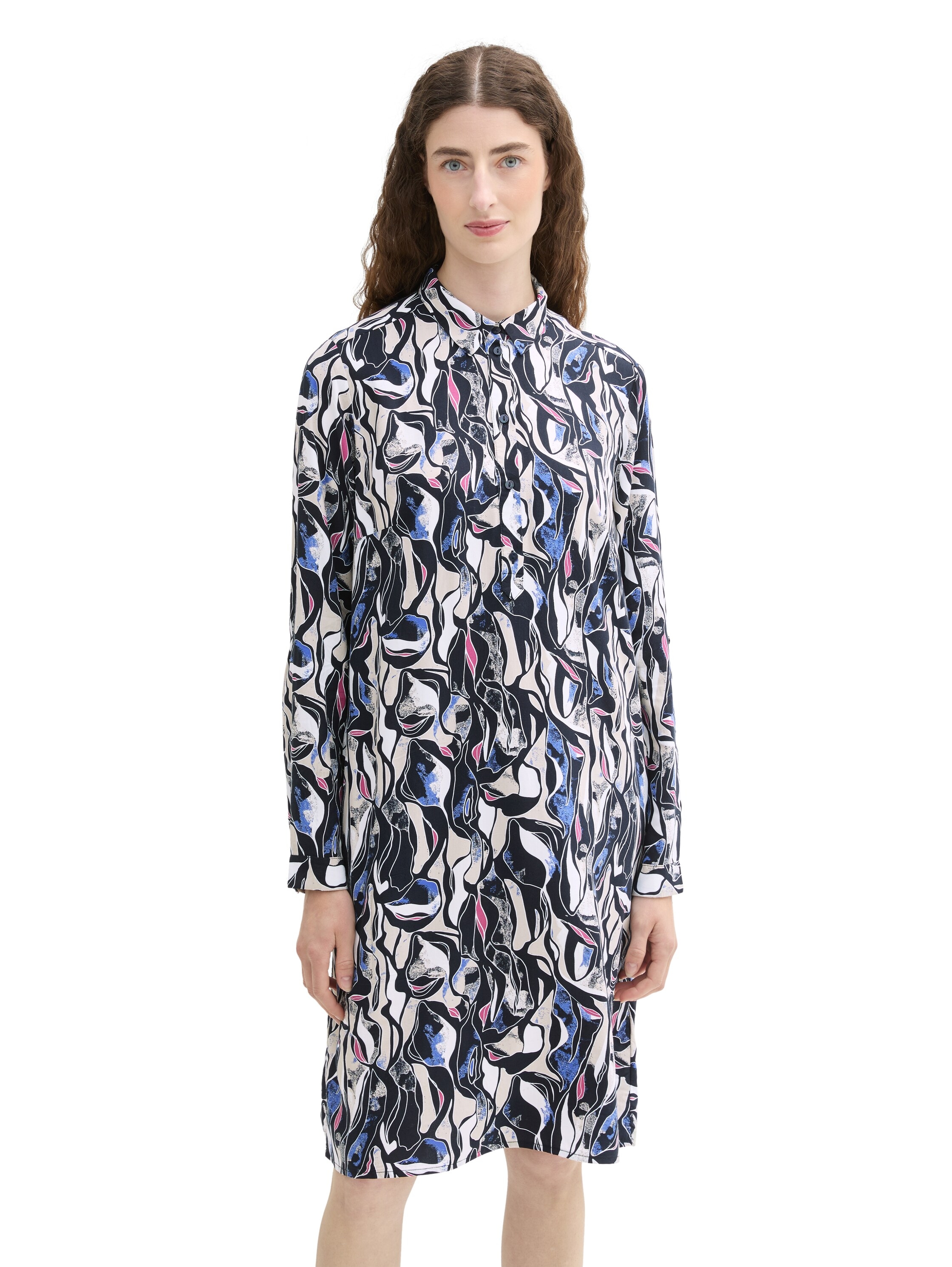 Blusenkleid, mit Allover-Print