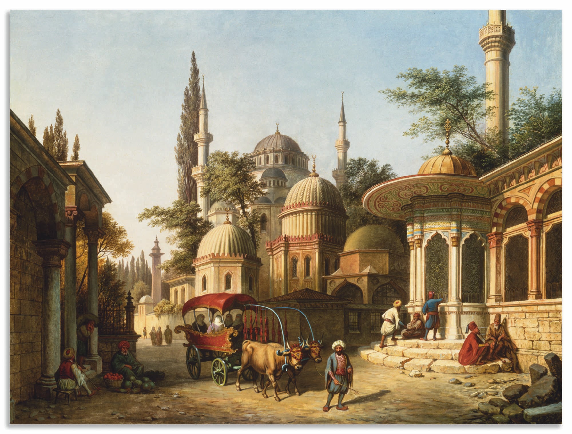 Image of Artland Wandbild "Ansicht einer Moschee in Istanbul" Gebäude 1 Stk. tlg. als Alubild, Leinwandbild, Poster in verschied. Grössen