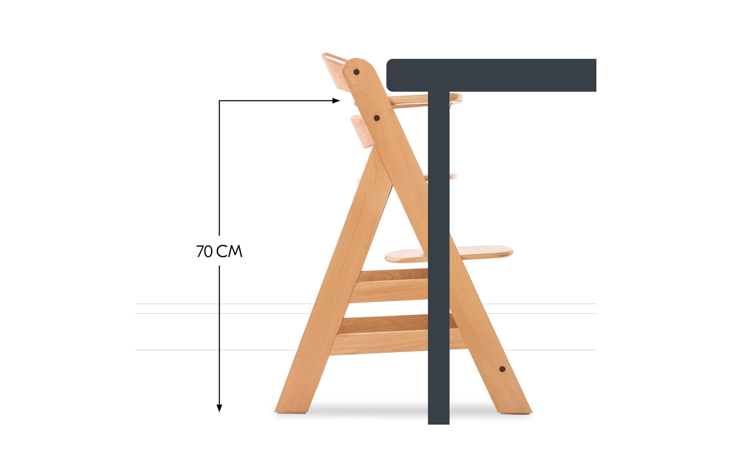 Hauck Chaise haute »Hochstuhl Alpha+ Pro, mit Newborn-Aufsatz« () dieses Produkt besteht aus FSC®-zertifiziertem Material
