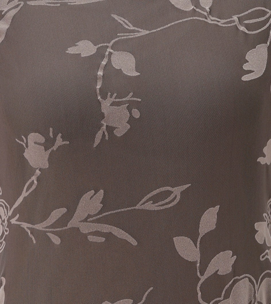 Aniston SELECTED Midikleid in florale Ausbrenner-Optik und Mesh-Qualität - NEUE KOLLEKTION