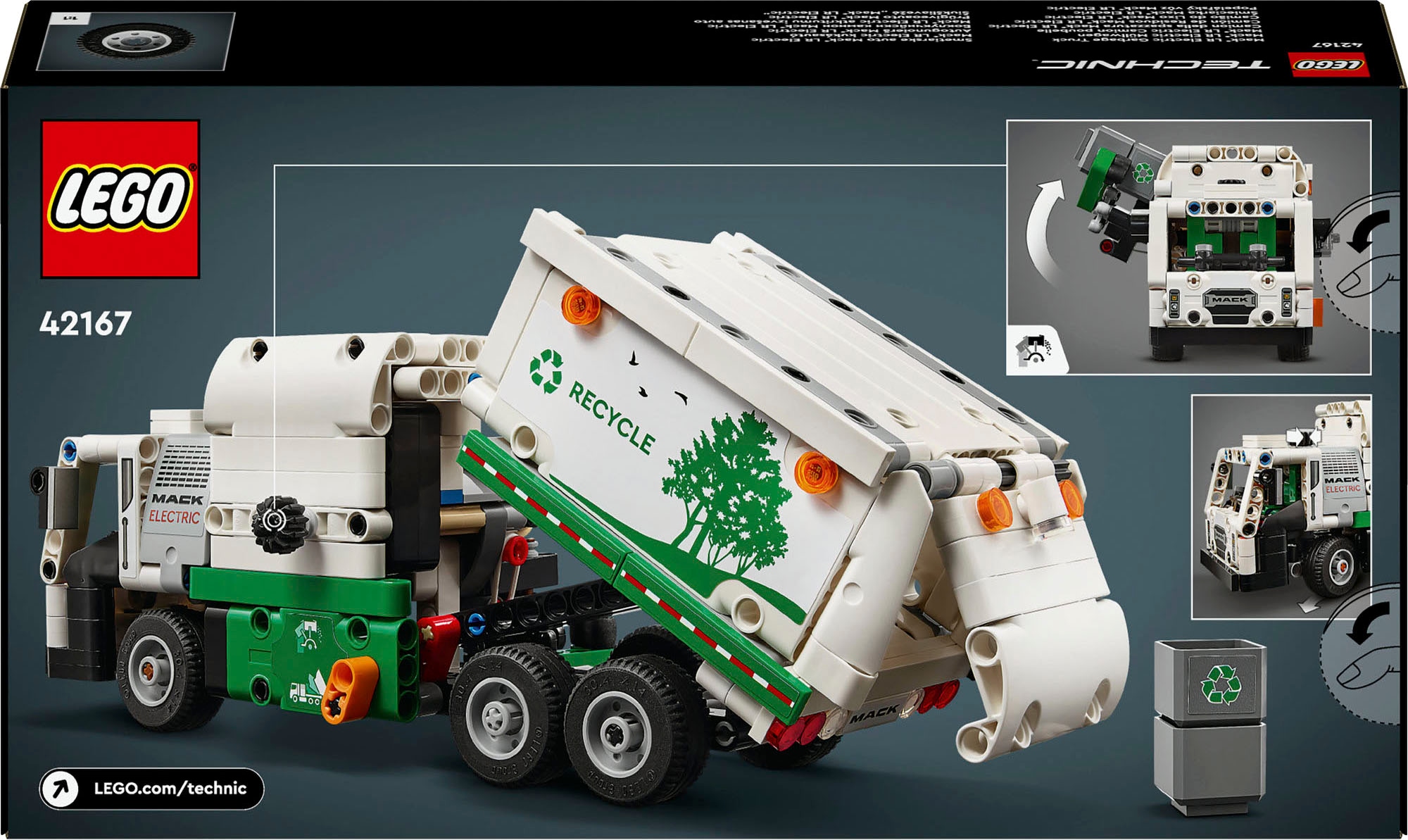 LEGO® Pions de construction »Mack® LR Electric Müllwagen (42167), LEGO Technic« Made in Europe