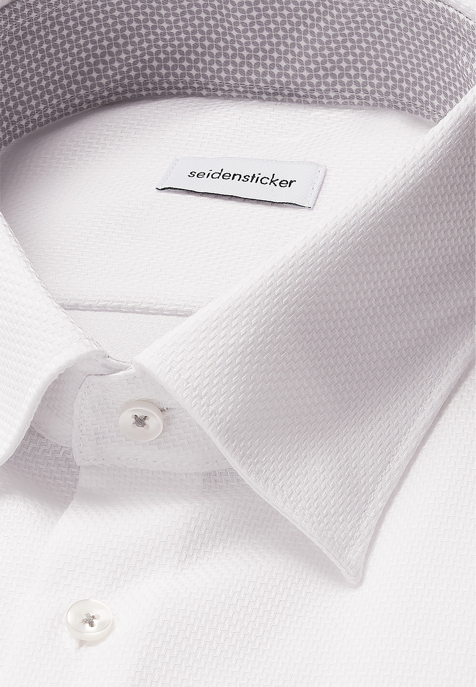 seidensticker Businesshemd »Schwarze Rose« Slim 1/1 Covered-Button-Down-Kragen Struktur