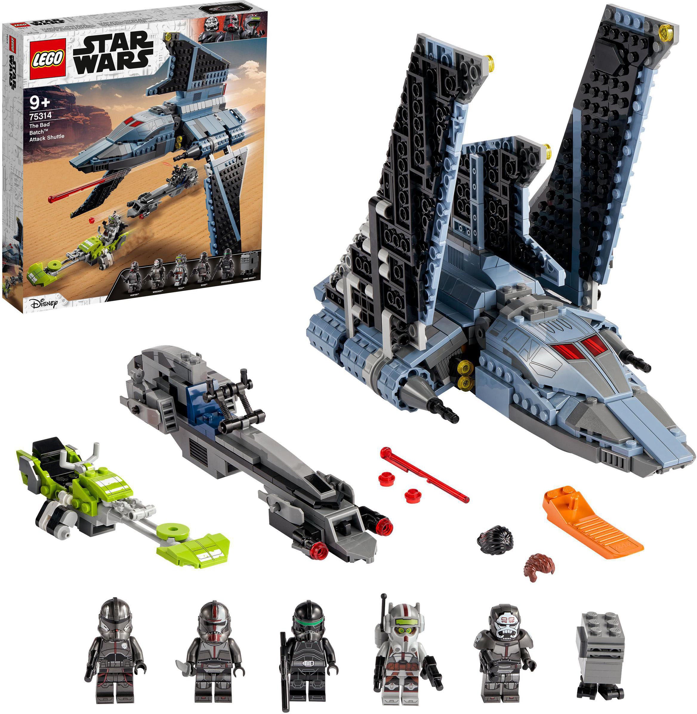 Image of LEGO® Konstruktionsspielsteine »Angriffsshuttle aus The Bad Batch™ (75314), LEGO® Star Wars™«, (969 St.), Made in Europe bei Ackermann Versand Schweiz