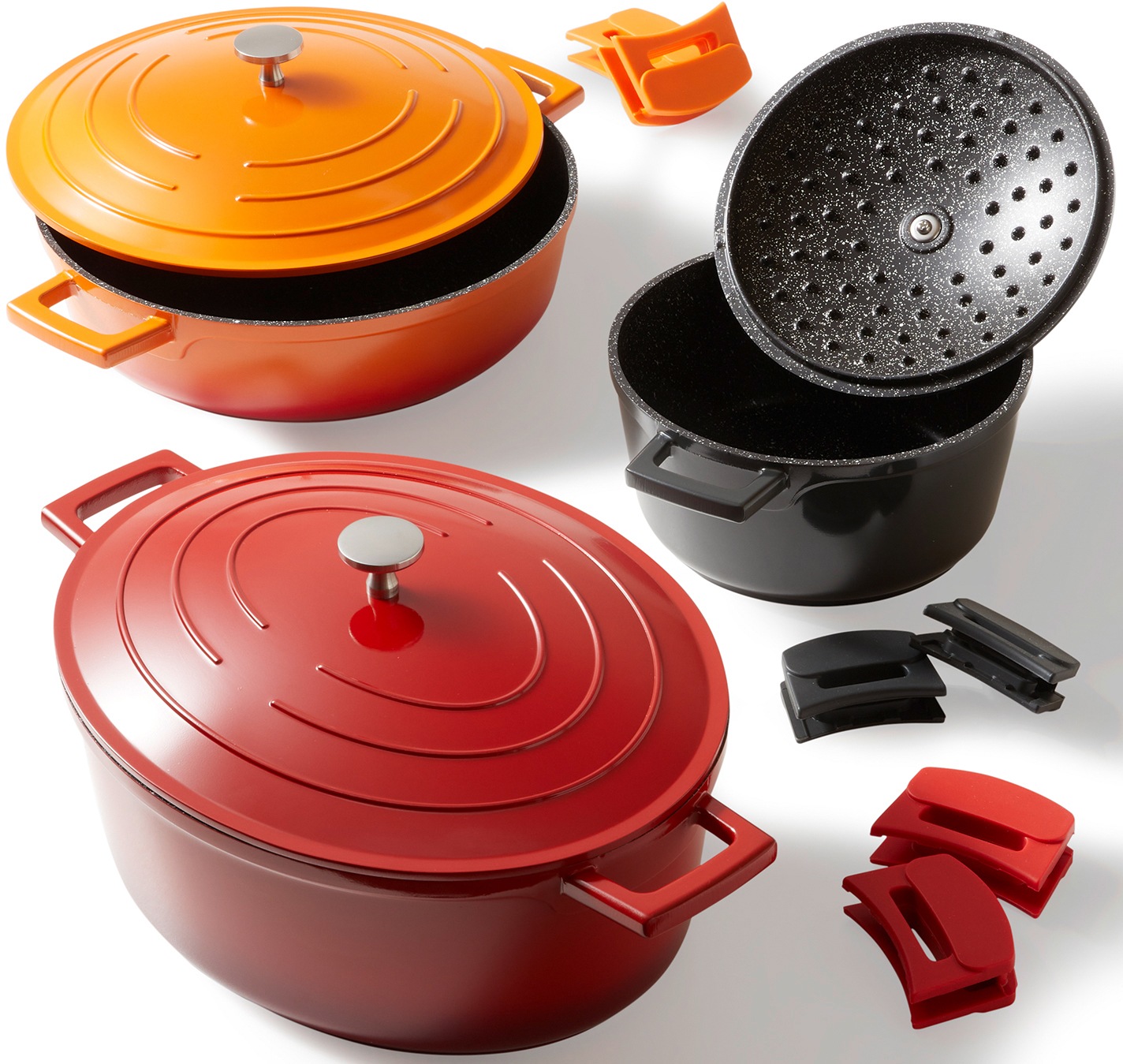 Image of STONELINE Bräter, Aluminiumguss, (Set, 3 tlg.), Induktion bei Ackermann Versand Schweiz