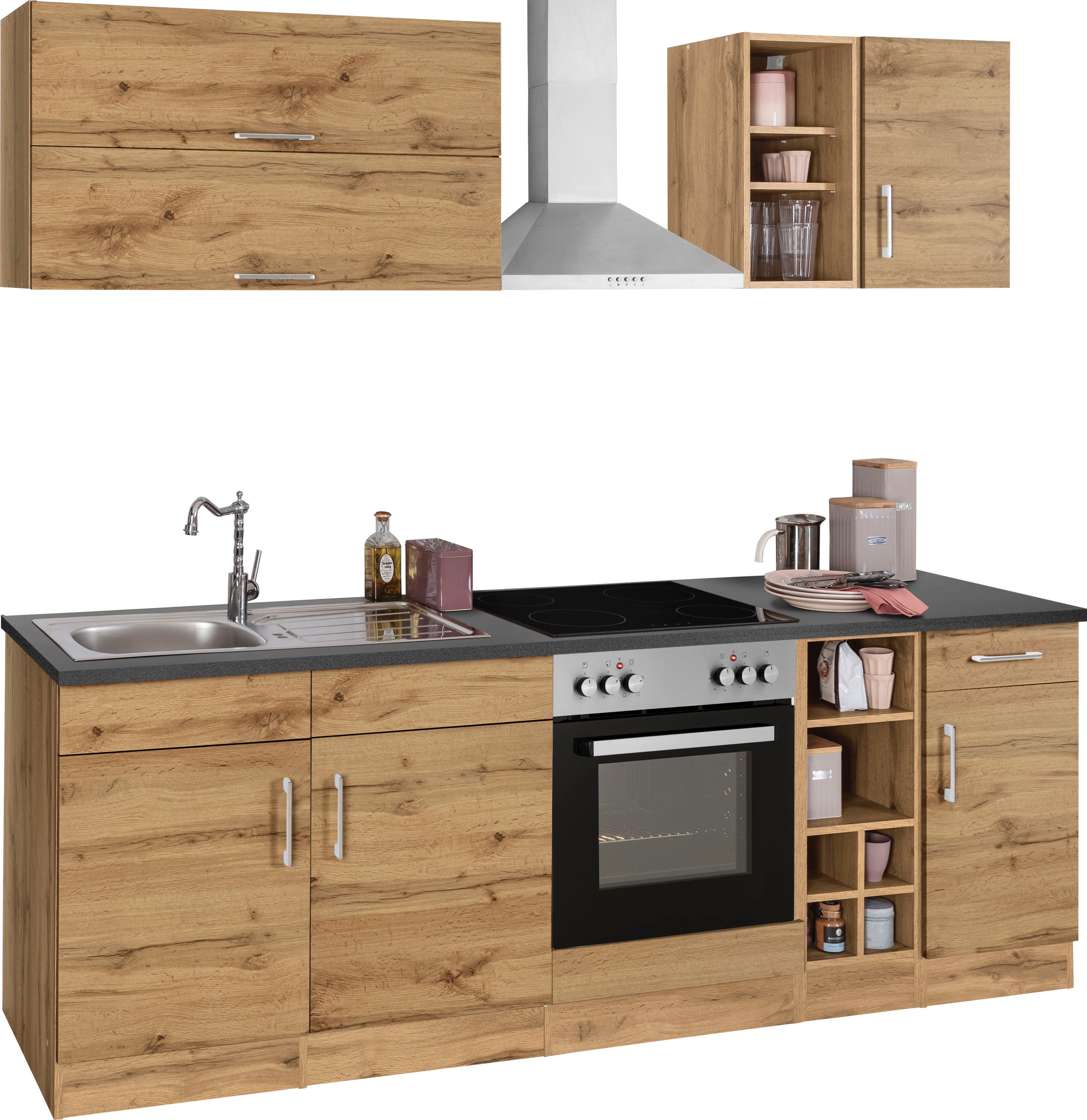 KOCHSTATION Kitchenette »KS-Colmar« sans appareils électriques, largeur 240 cm