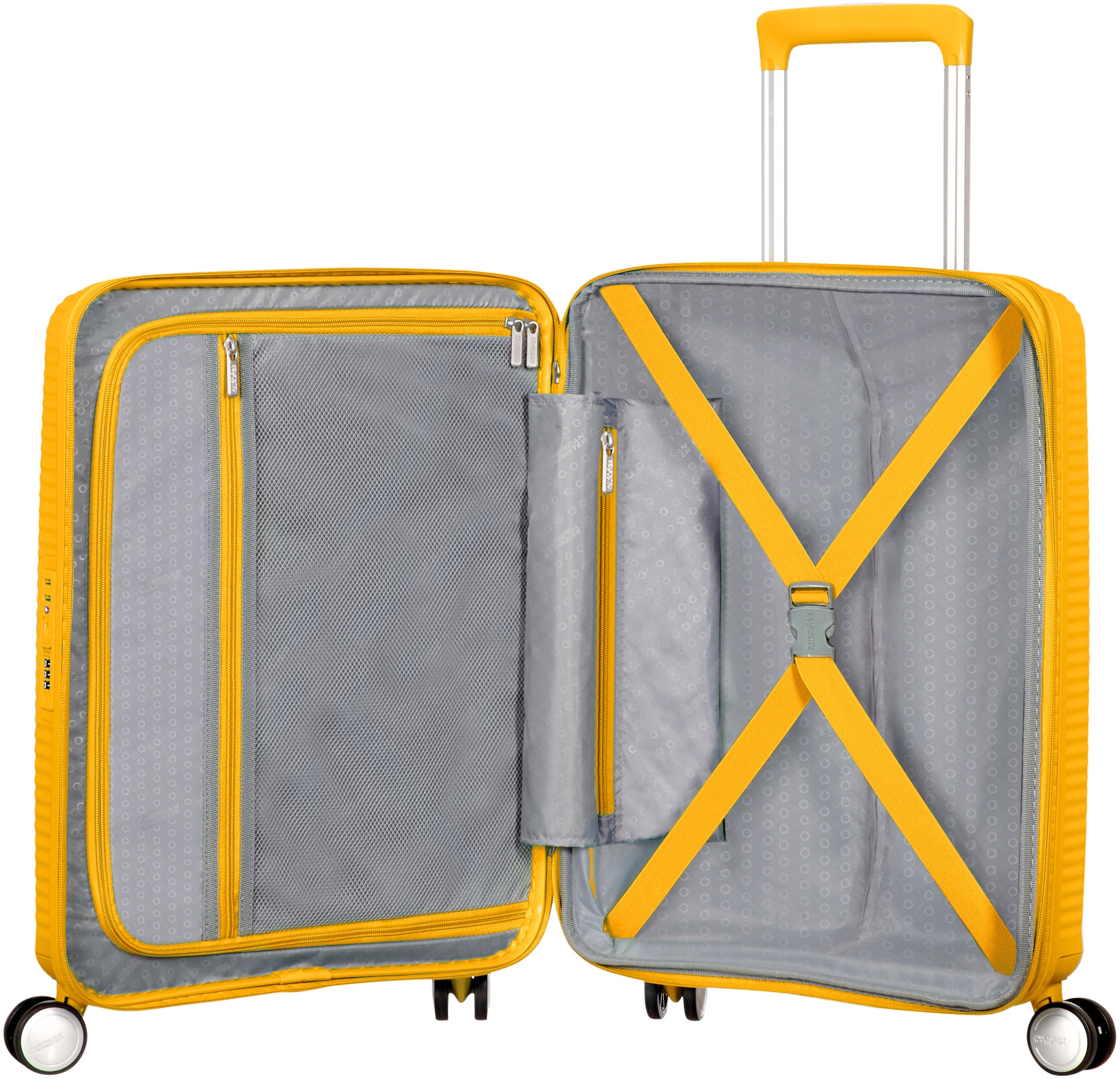 American Tourister® Hartschalen-Trolley »SOUNDBOX, in verschiedenen Farben und Grössen«, 4 Rollen, Reisekoffer Trolley Aufgabegepäck TSA-Zahlenschloss Volumenerweiterung